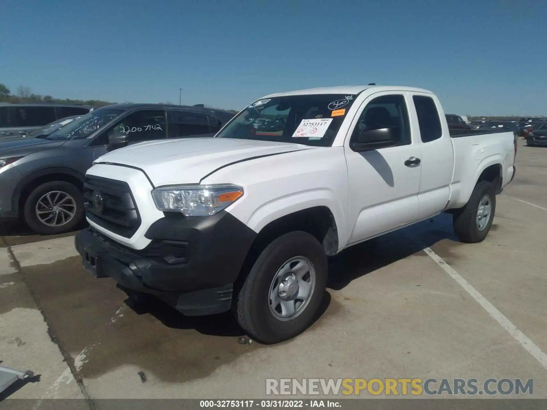 2 Photograph of a damaged car 3TYRX5GN4MT018140 TOYOTA TACOMA 2WD 2021