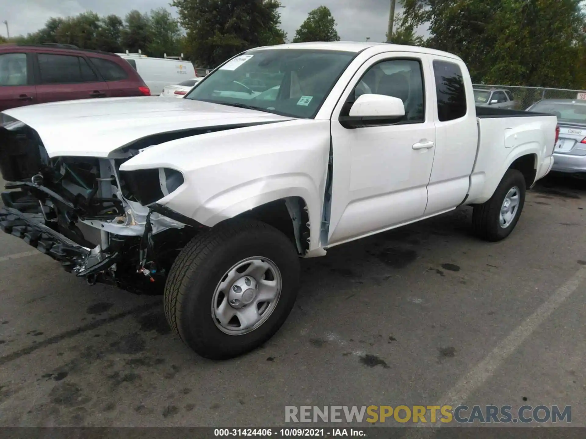 2 Photograph of a damaged car 3TYRX5GN4MT025847 TOYOTA TACOMA 2WD 2021