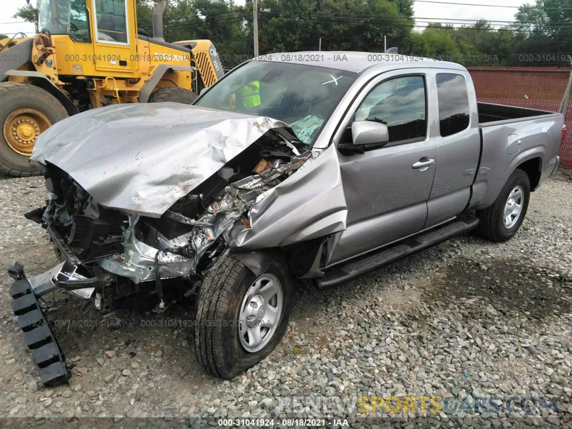 2 Photograph of a damaged car 3TYRX5GN4MT026609 TOYOTA TACOMA 2WD 2021