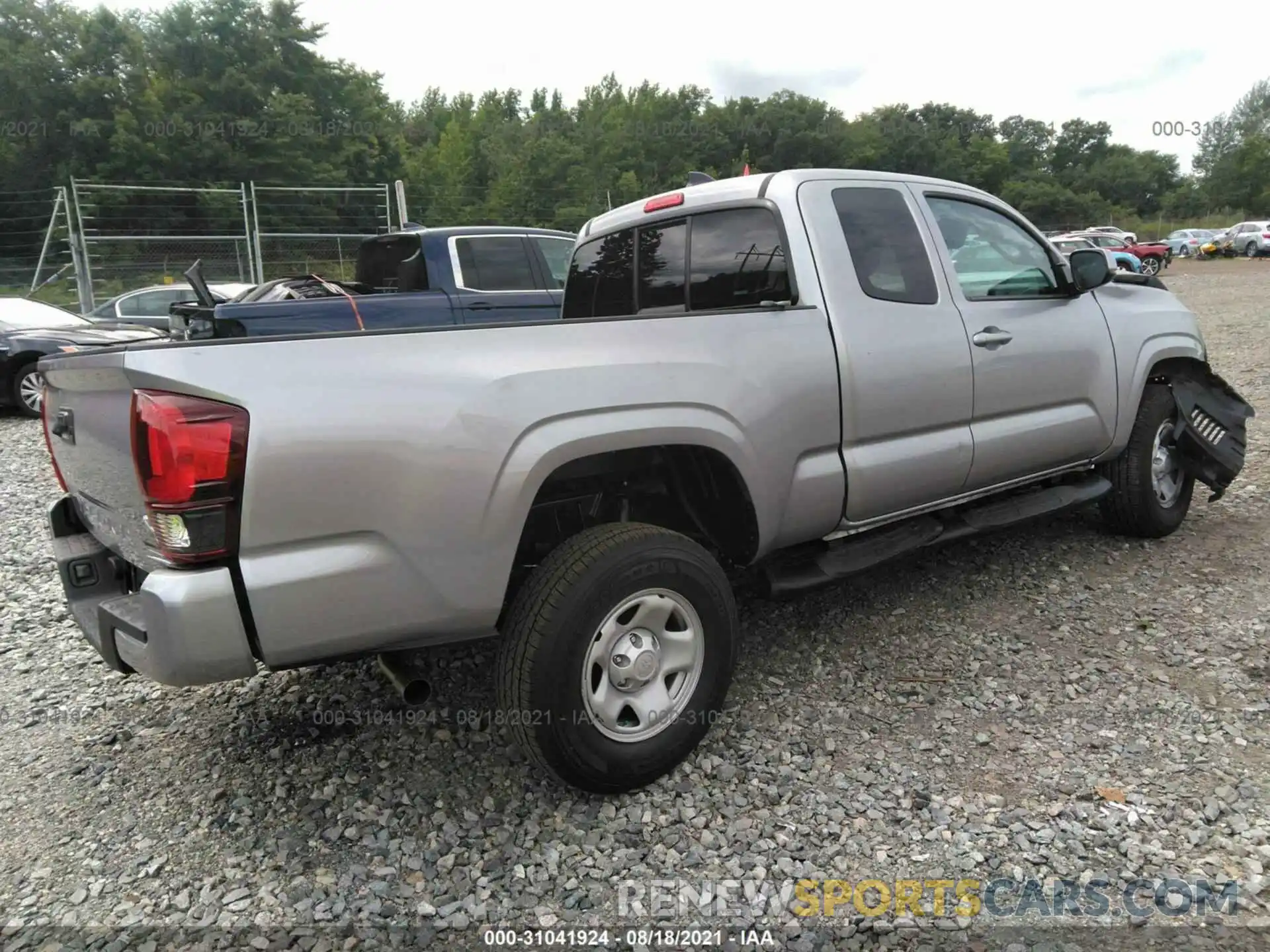 4 Photograph of a damaged car 3TYRX5GN4MT026609 TOYOTA TACOMA 2WD 2021