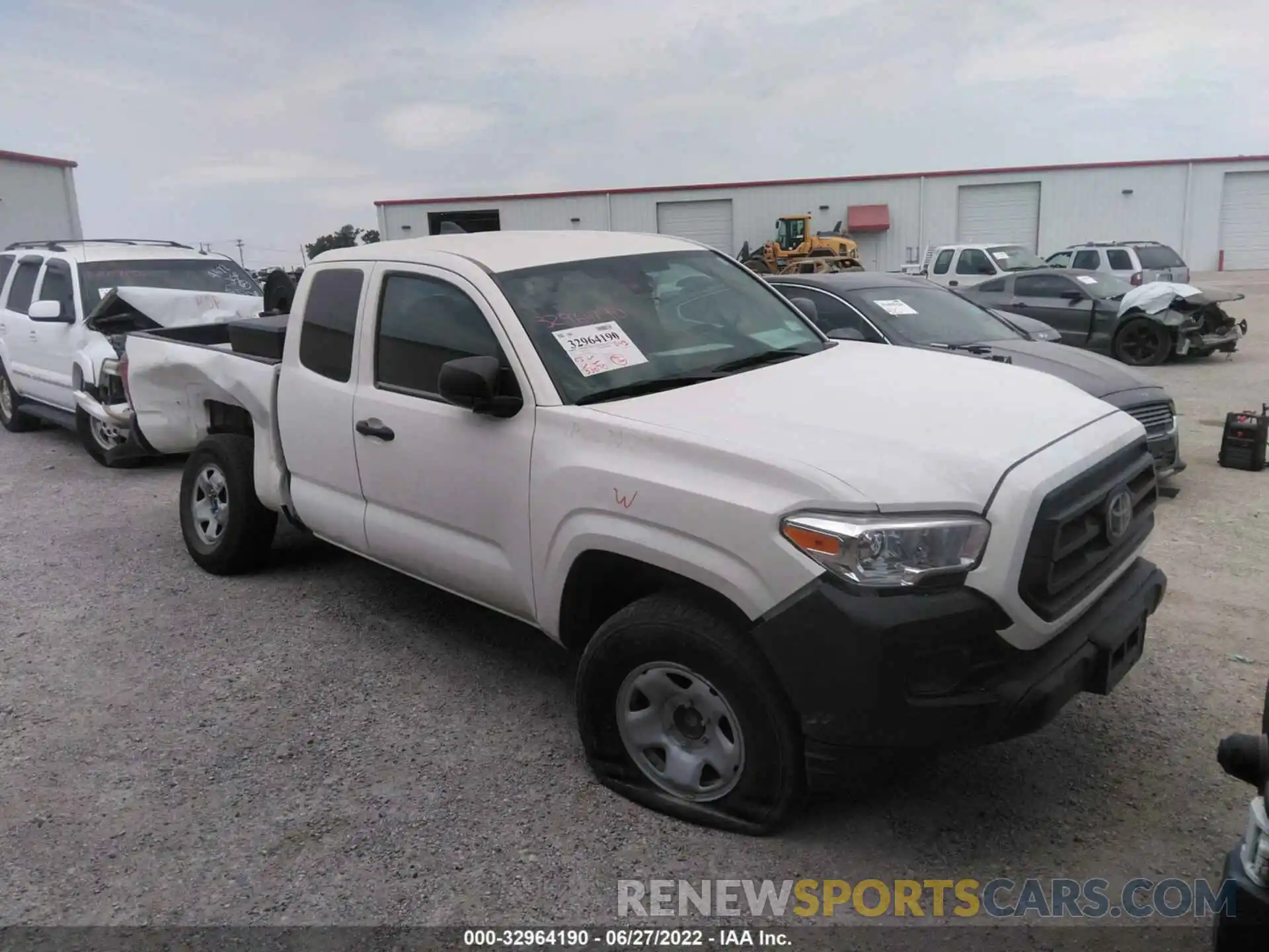 1 Photograph of a damaged car 3TYRX5GN5MT007499 TOYOTA TACOMA 2WD 2021