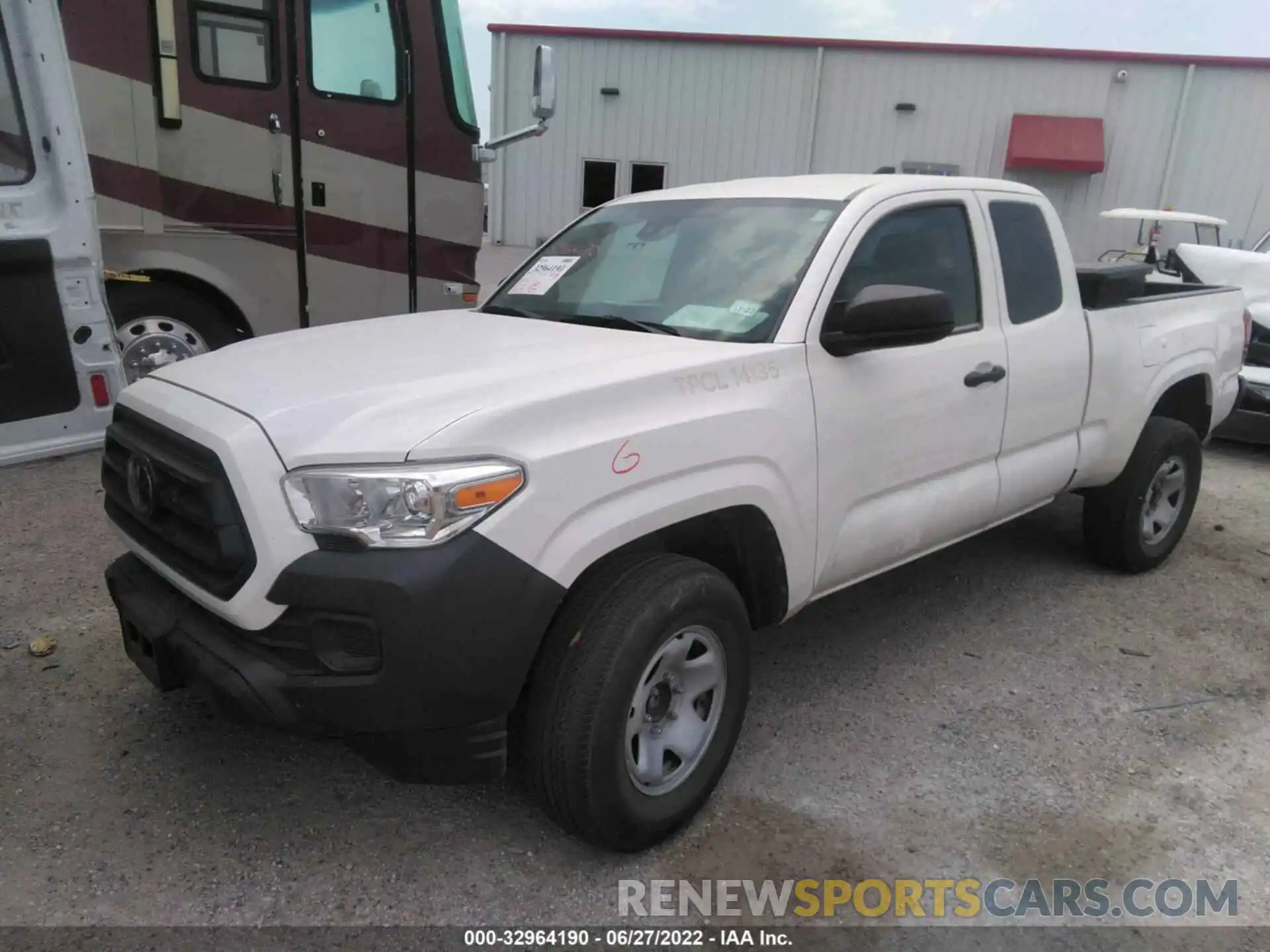 2 Photograph of a damaged car 3TYRX5GN5MT007499 TOYOTA TACOMA 2WD 2021