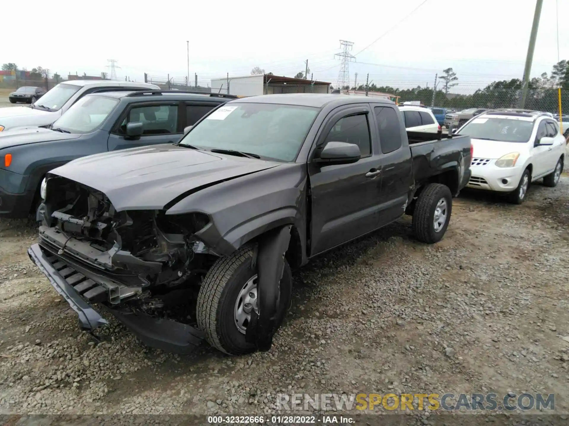 2 Photograph of a damaged car 3TYRX5GN5MT020172 TOYOTA TACOMA 2WD 2021