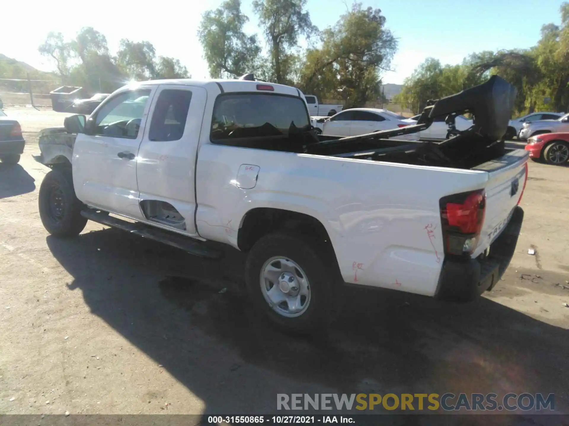 3 Photograph of a damaged car 3TYRX5GN5MT027476 TOYOTA TACOMA 2WD 2021