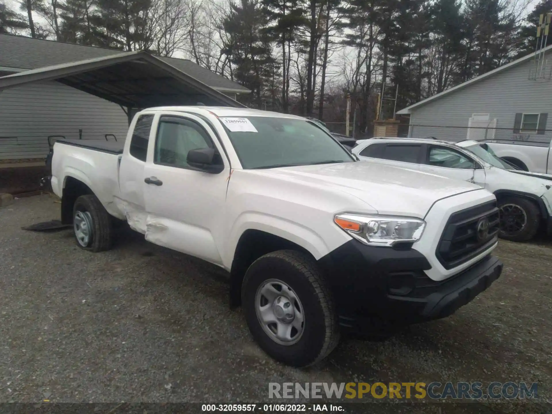 1 Photograph of a damaged car 3TYRX5GN5MT027638 TOYOTA TACOMA 2WD 2021