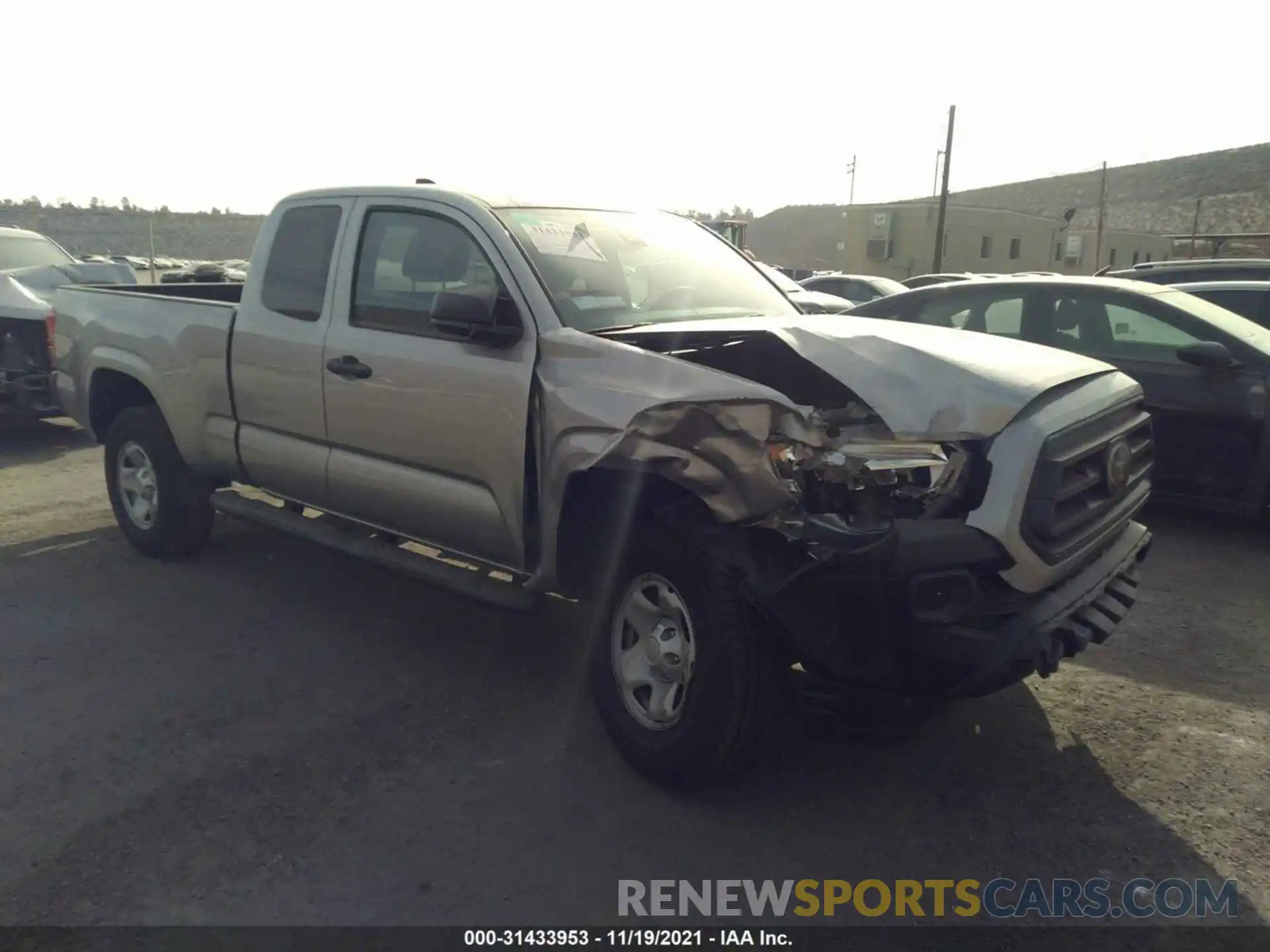 1 Photograph of a damaged car 3TYRX5GN5MT029454 TOYOTA TACOMA 2WD 2021