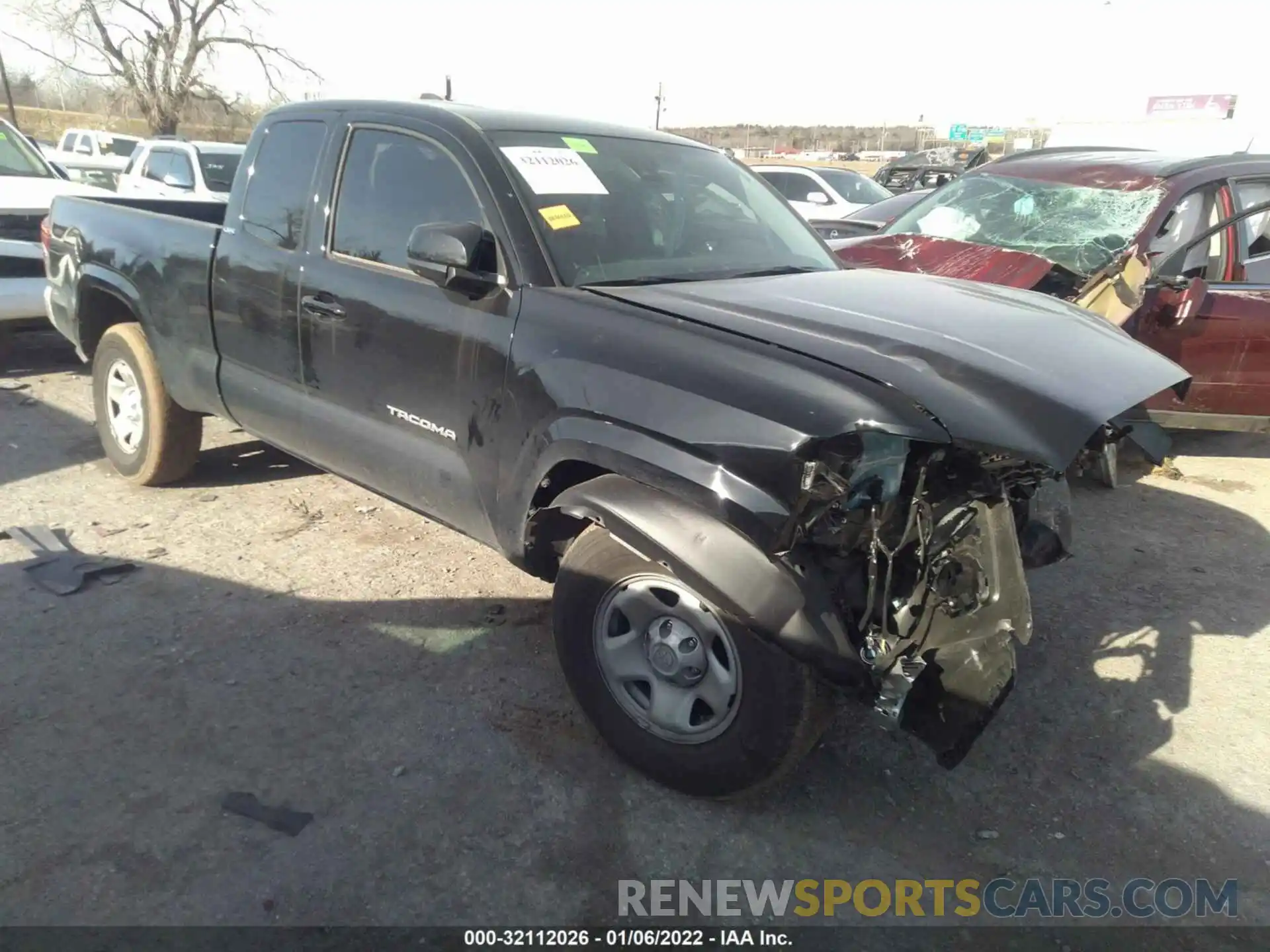 1 Photograph of a damaged car 3TYRX5GN5MT032998 TOYOTA TACOMA 2WD 2021