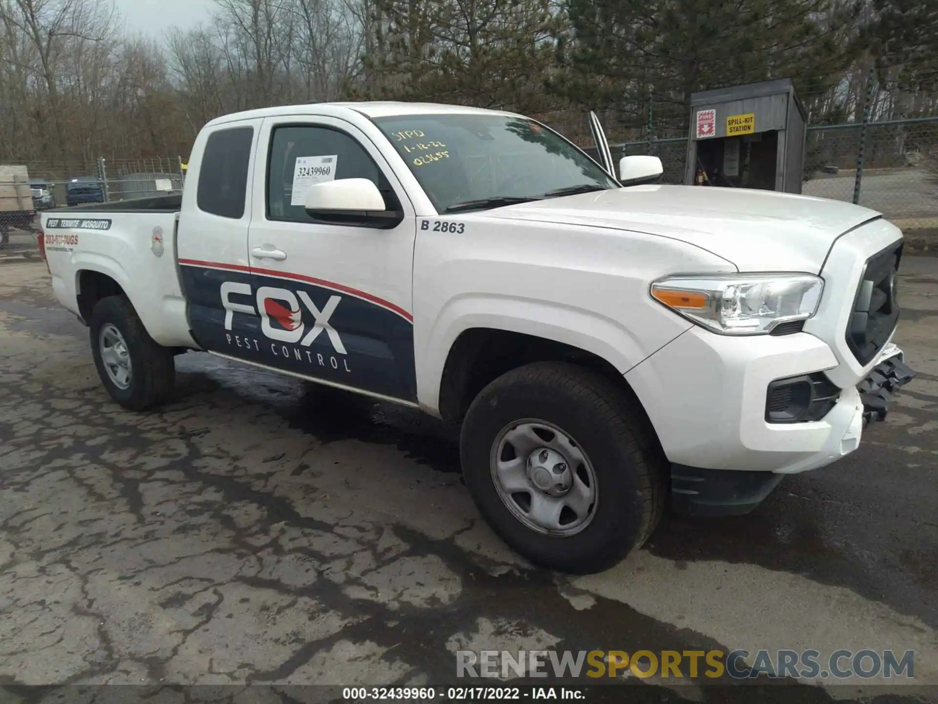 1 Photograph of a damaged car 3TYRX5GN6MT025655 TOYOTA TACOMA 2WD 2021