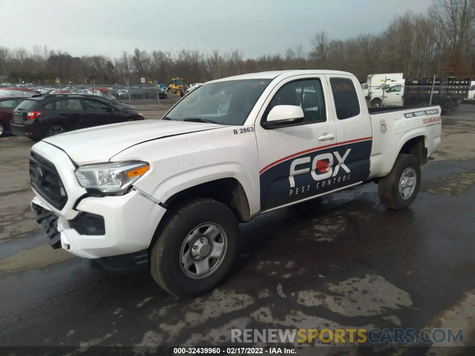 2 Photograph of a damaged car 3TYRX5GN6MT025655 TOYOTA TACOMA 2WD 2021