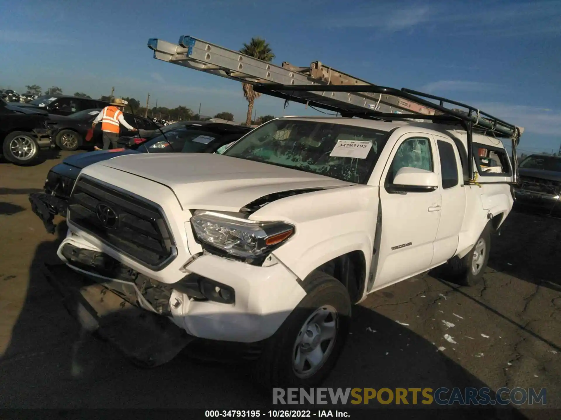 2 Photograph of a damaged car 3TYRX5GN7MT009352 TOYOTA TACOMA 2WD 2021