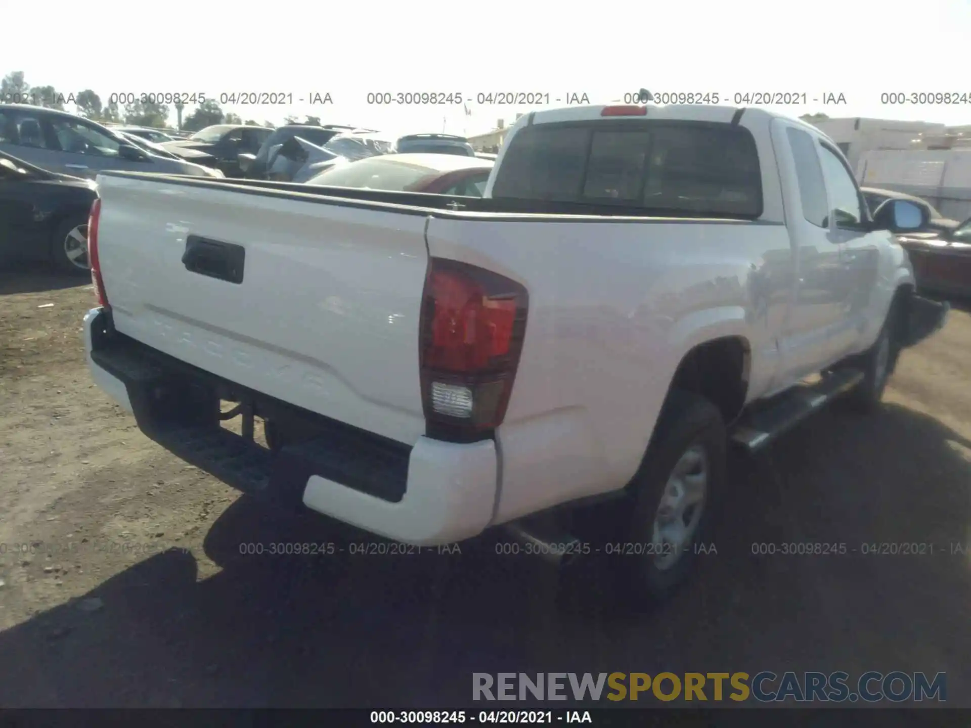 4 Photograph of a damaged car 3TYRX5GN8MT009540 TOYOTA TACOMA 2WD 2021