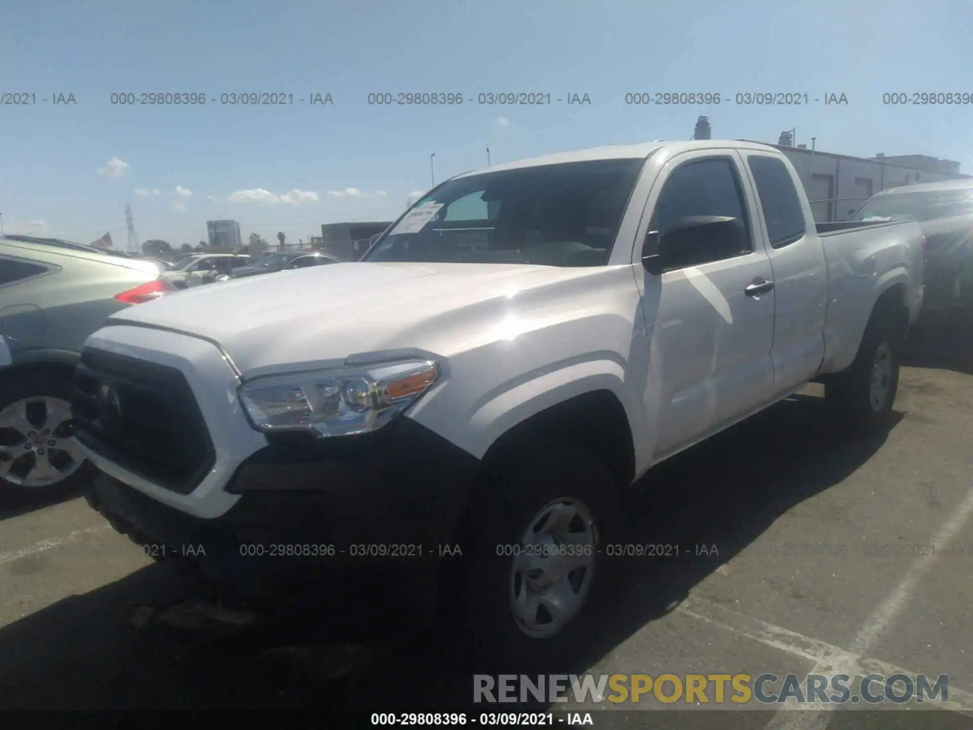 2 Photograph of a damaged car 3TYRX5GN8MT009845 TOYOTA TACOMA 2WD 2021