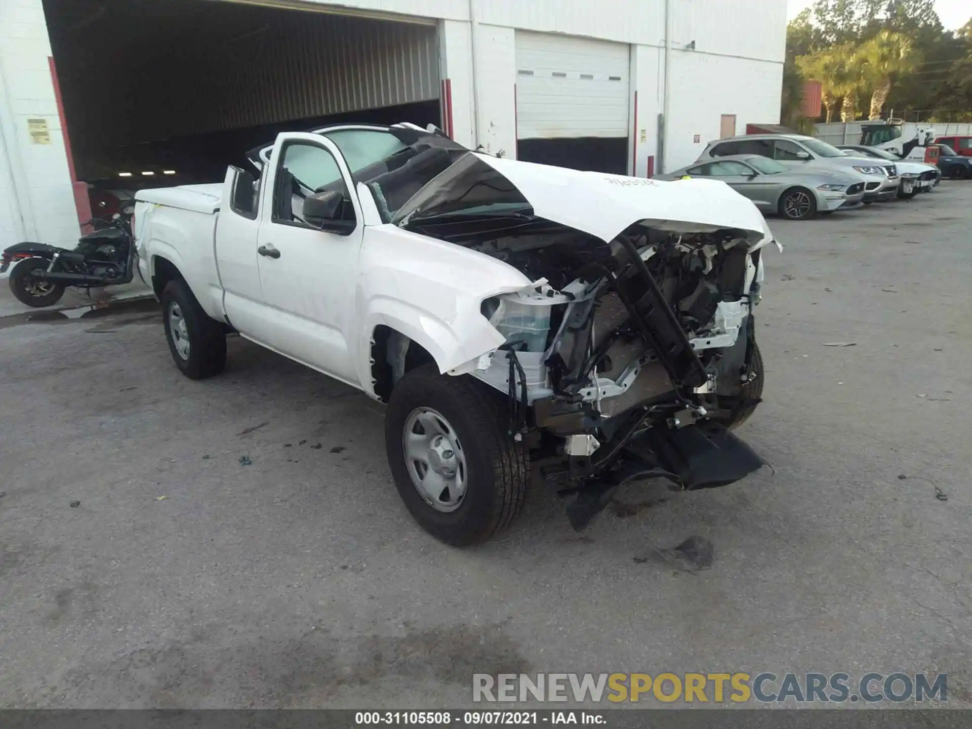 1 Photograph of a damaged car 3TYRX5GN8MT019016 TOYOTA TACOMA 2WD 2021