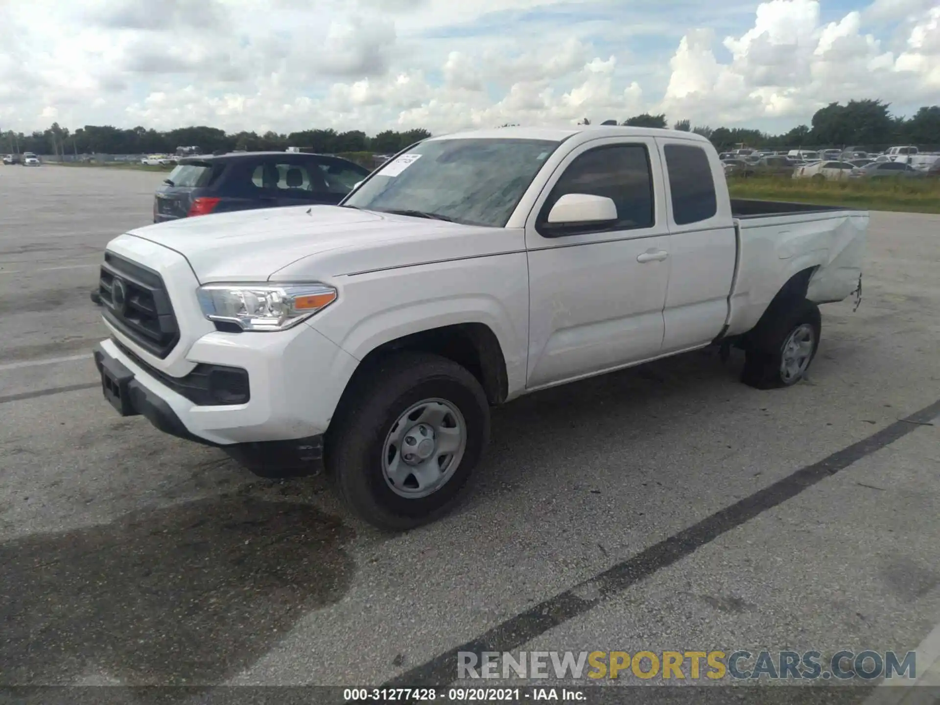 2 Photograph of a damaged car 3TYRX5GN9MT009143 TOYOTA TACOMA 2WD 2021