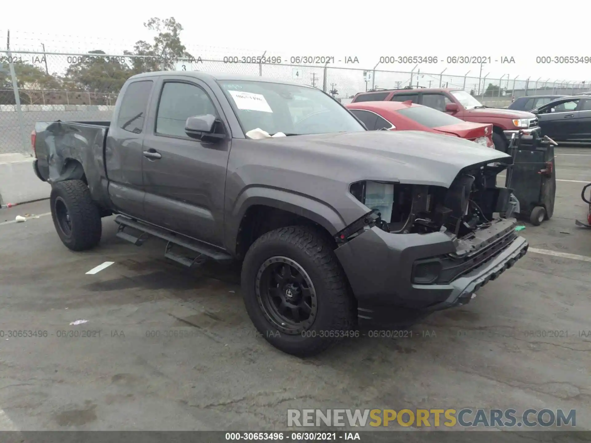 1 Photograph of a damaged car 3TYRX5GNXMT005781 TOYOTA TACOMA 2WD 2021