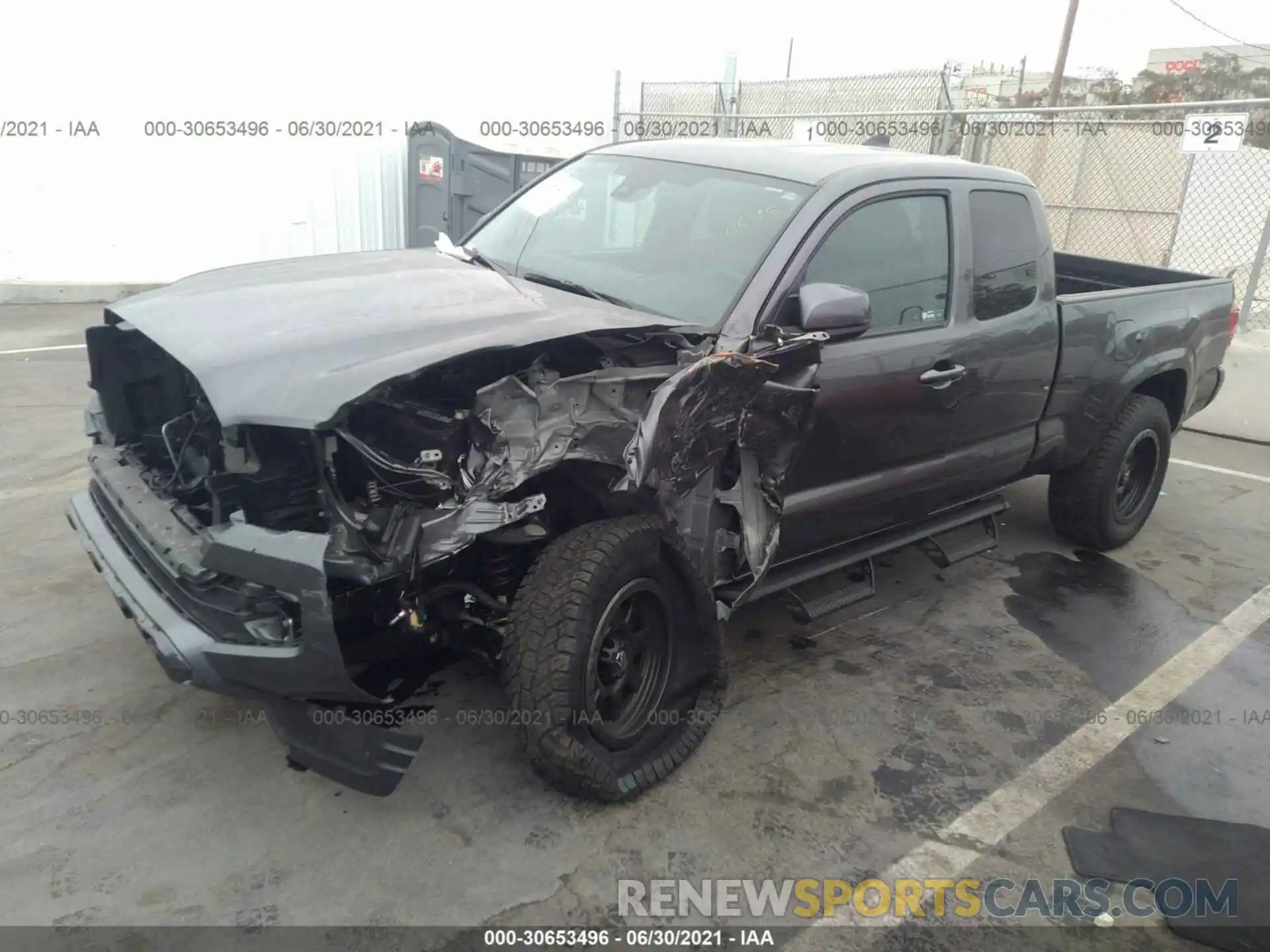 2 Photograph of a damaged car 3TYRX5GNXMT005781 TOYOTA TACOMA 2WD 2021