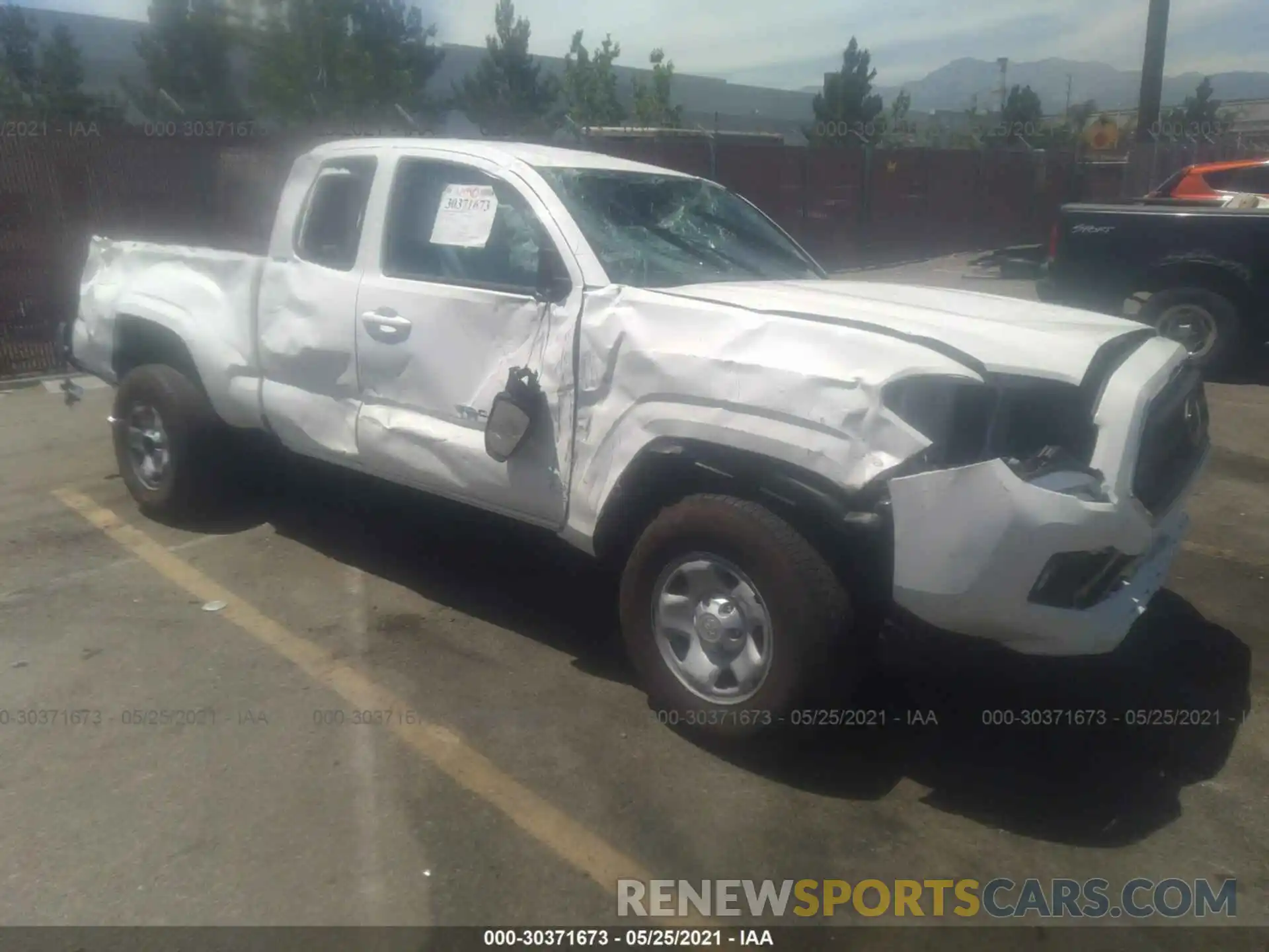 1 Photograph of a damaged car 3TYRX5GNXMT008194 TOYOTA TACOMA 2WD 2021