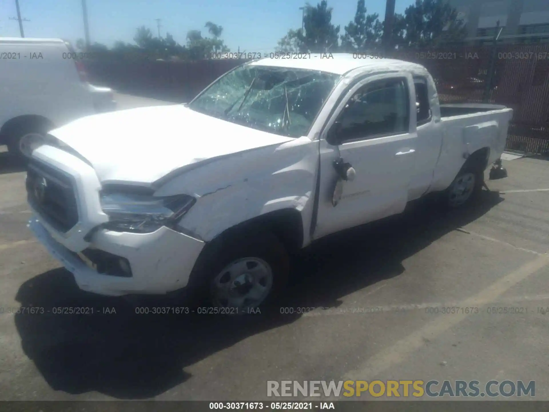 2 Photograph of a damaged car 3TYRX5GNXMT008194 TOYOTA TACOMA 2WD 2021