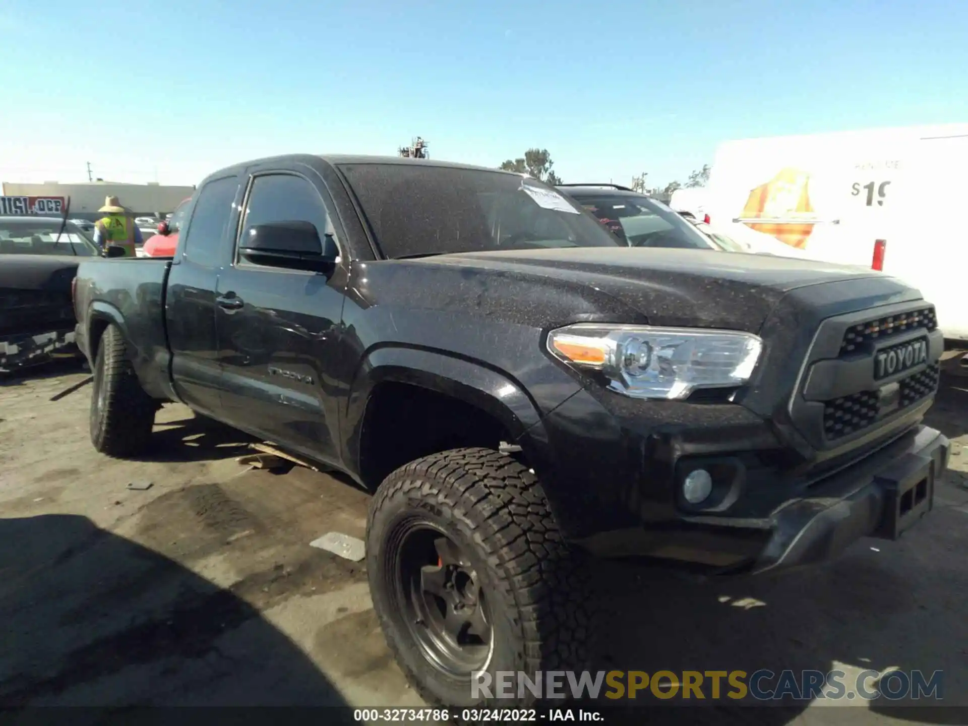 1 Photograph of a damaged car 3TYRX5GNXMT009216 TOYOTA TACOMA 2WD 2021