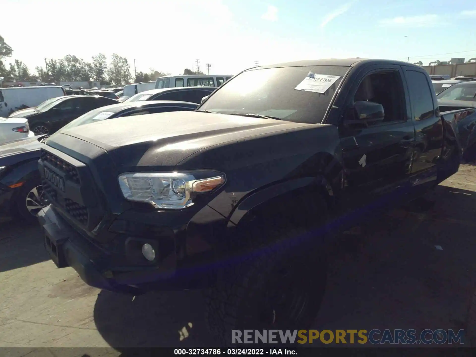 2 Photograph of a damaged car 3TYRX5GNXMT009216 TOYOTA TACOMA 2WD 2021