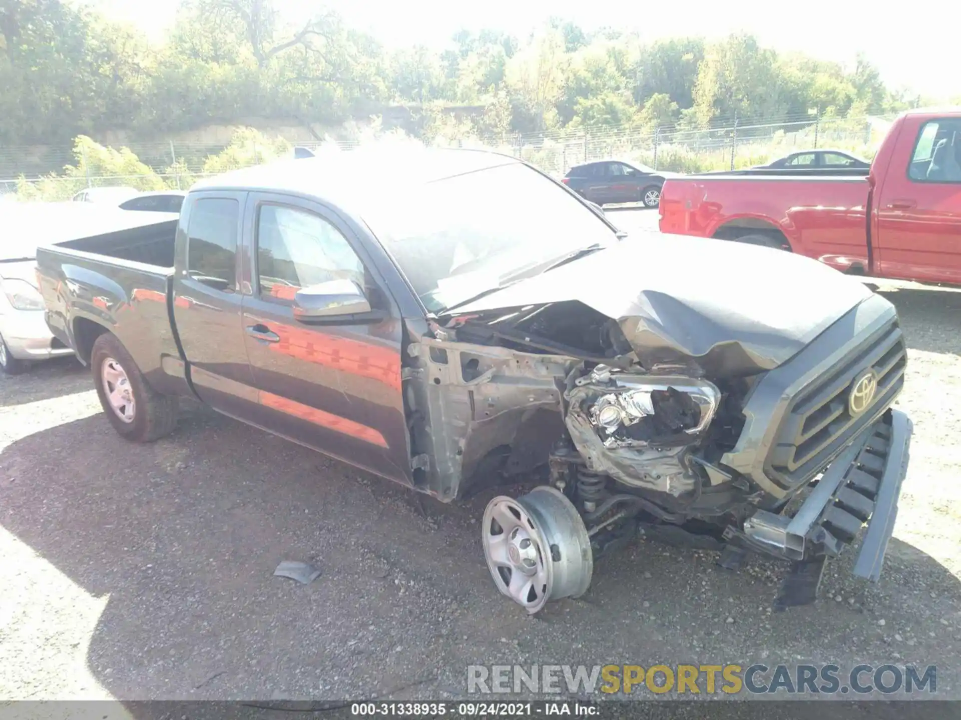 1 Photograph of a damaged car 3TYRX5GNXMT009524 TOYOTA TACOMA 2WD 2021