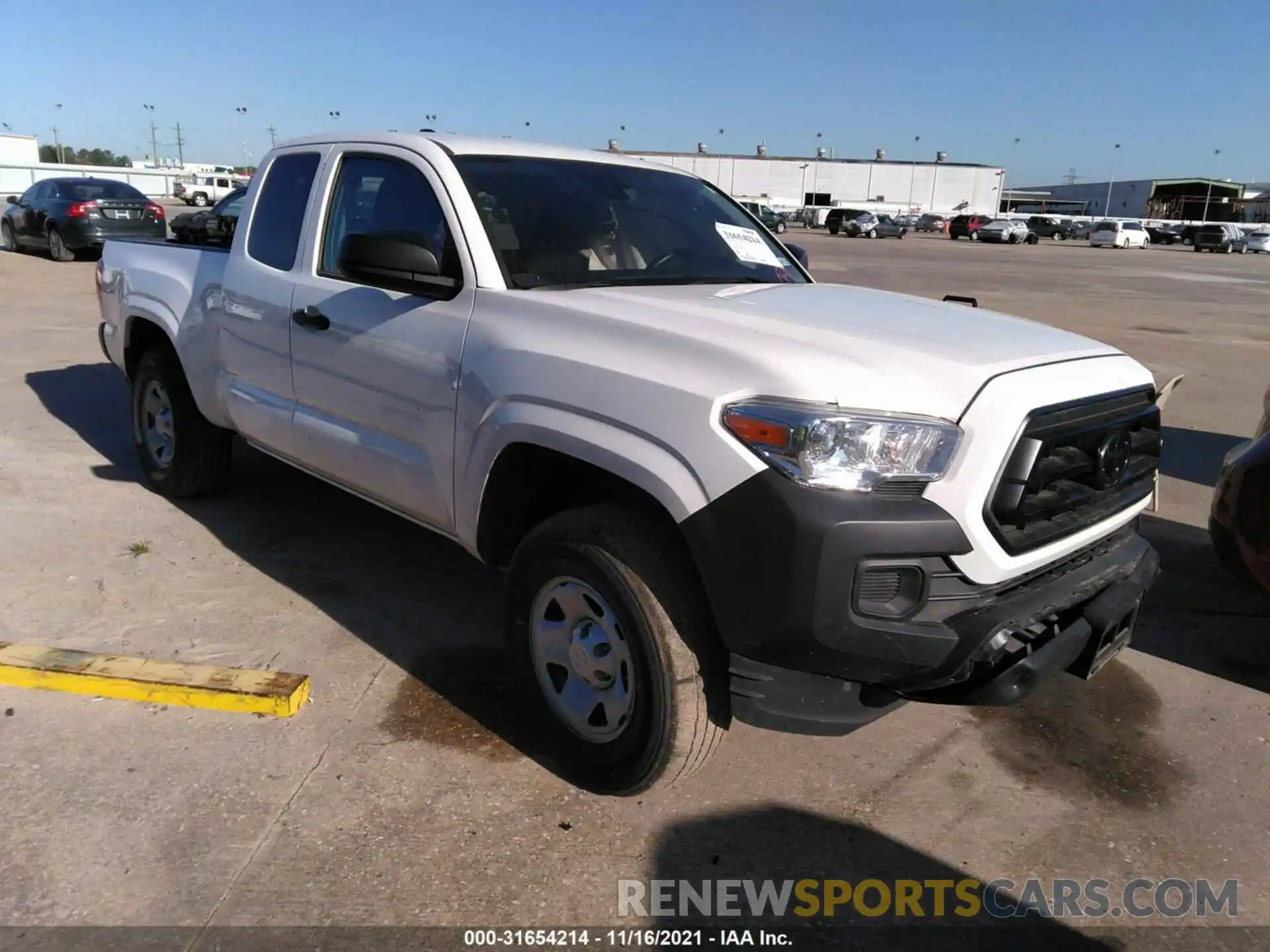 1 Photograph of a damaged car 3TYRX5GNXMT013220 TOYOTA TACOMA 2WD 2021