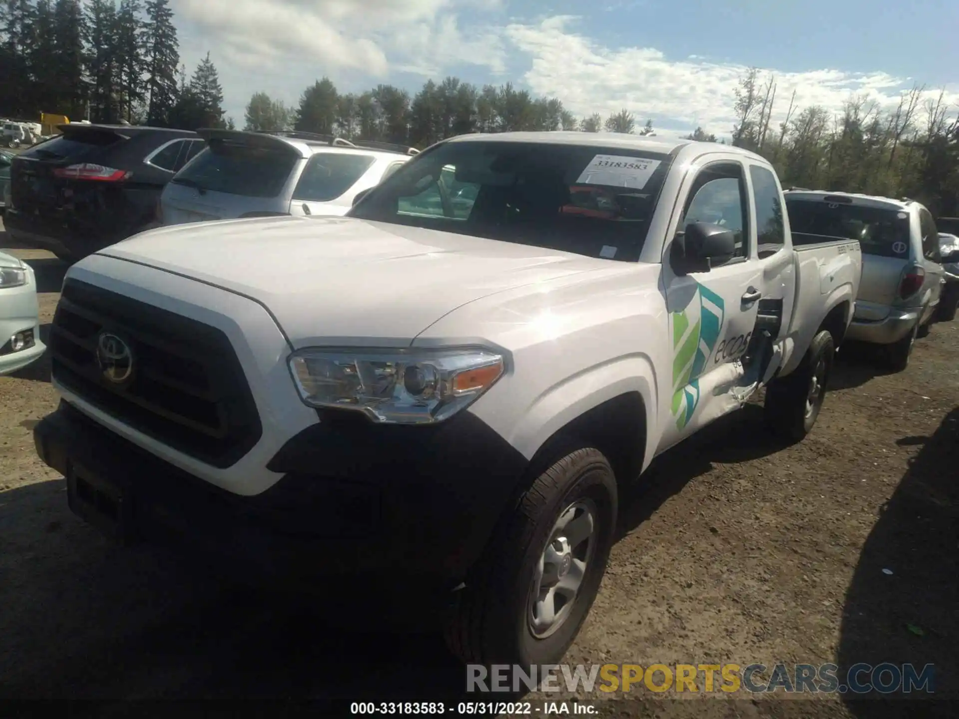 2 Photograph of a damaged car 3TYRX5GNXMT017686 TOYOTA TACOMA 2WD 2021