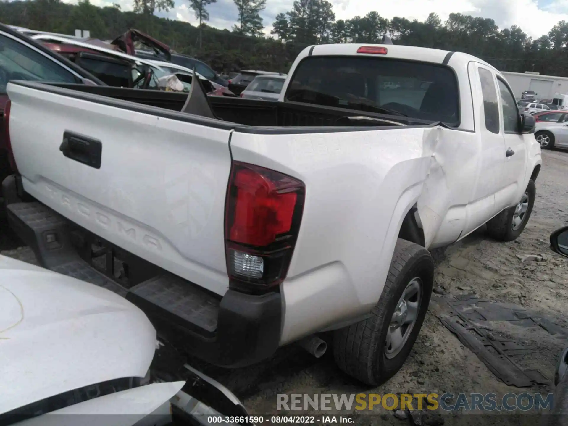 4 Photograph of a damaged car 3TYRX5GNXMT030969 TOYOTA TACOMA 2WD 2021