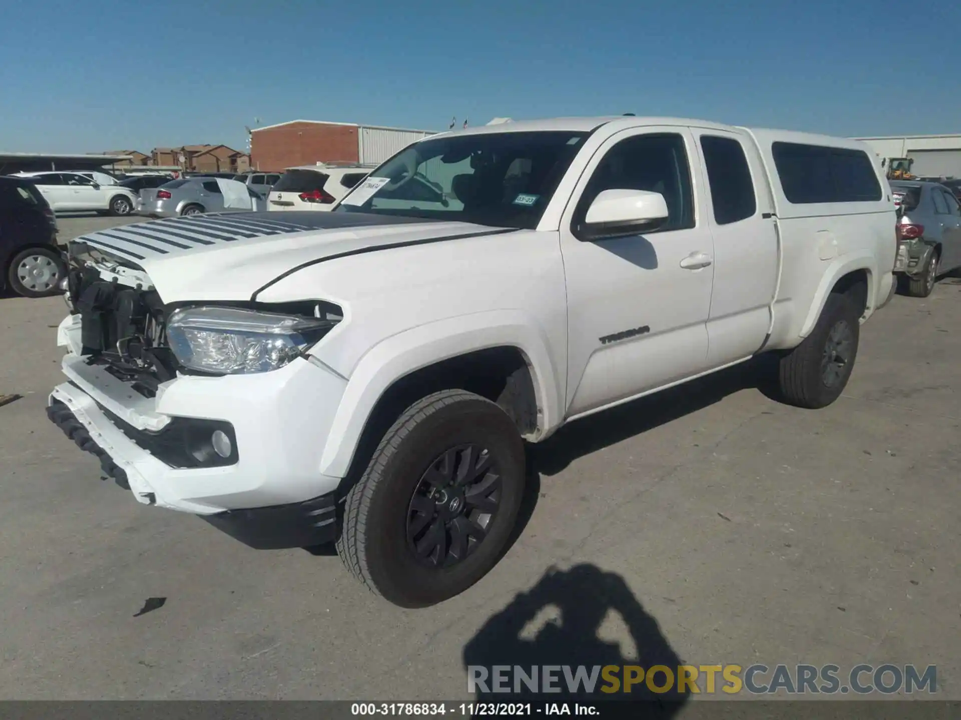 2 Photograph of a damaged car 3TYRZ5CN0MT007040 TOYOTA TACOMA 2WD 2021