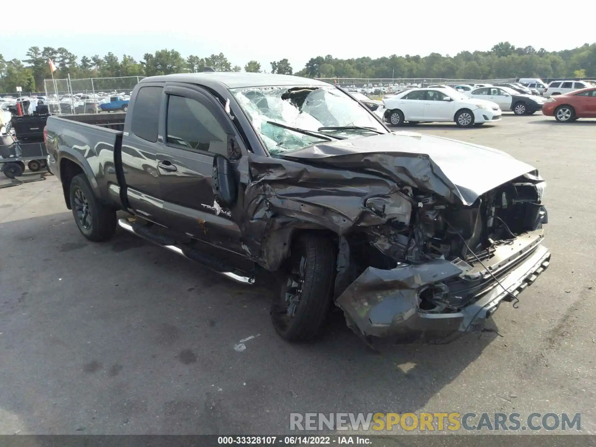 1 Photograph of a damaged car 3TYRZ5CN2MT006410 TOYOTA TACOMA 2WD 2021