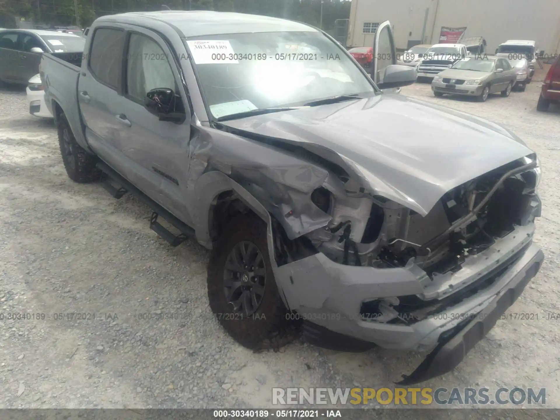 1 Photograph of a damaged car 5TFAX5GN0MX188997 TOYOTA TACOMA 2WD 2021