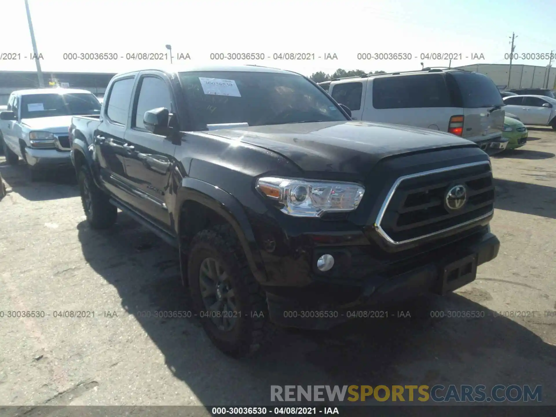 1 Photograph of a damaged car 5TFAX5GN1MX192248 TOYOTA TACOMA 2WD 2021