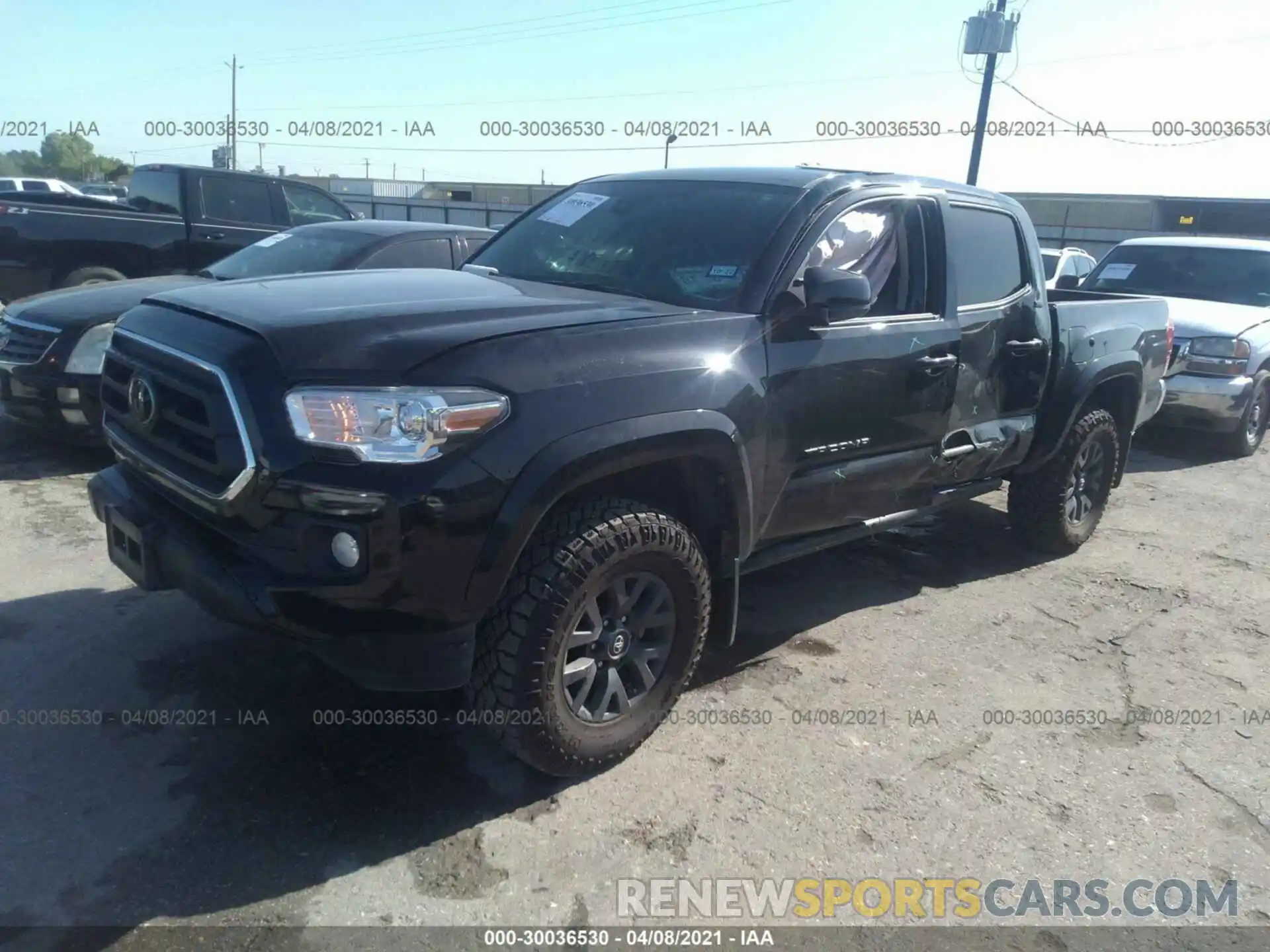 2 Photograph of a damaged car 5TFAX5GN1MX192248 TOYOTA TACOMA 2WD 2021