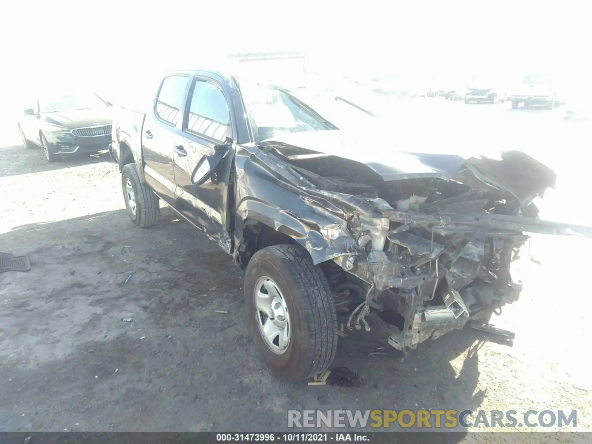 1 Photograph of a damaged car 5TFAX5GN1MX193237 TOYOTA TACOMA 2WD 2021