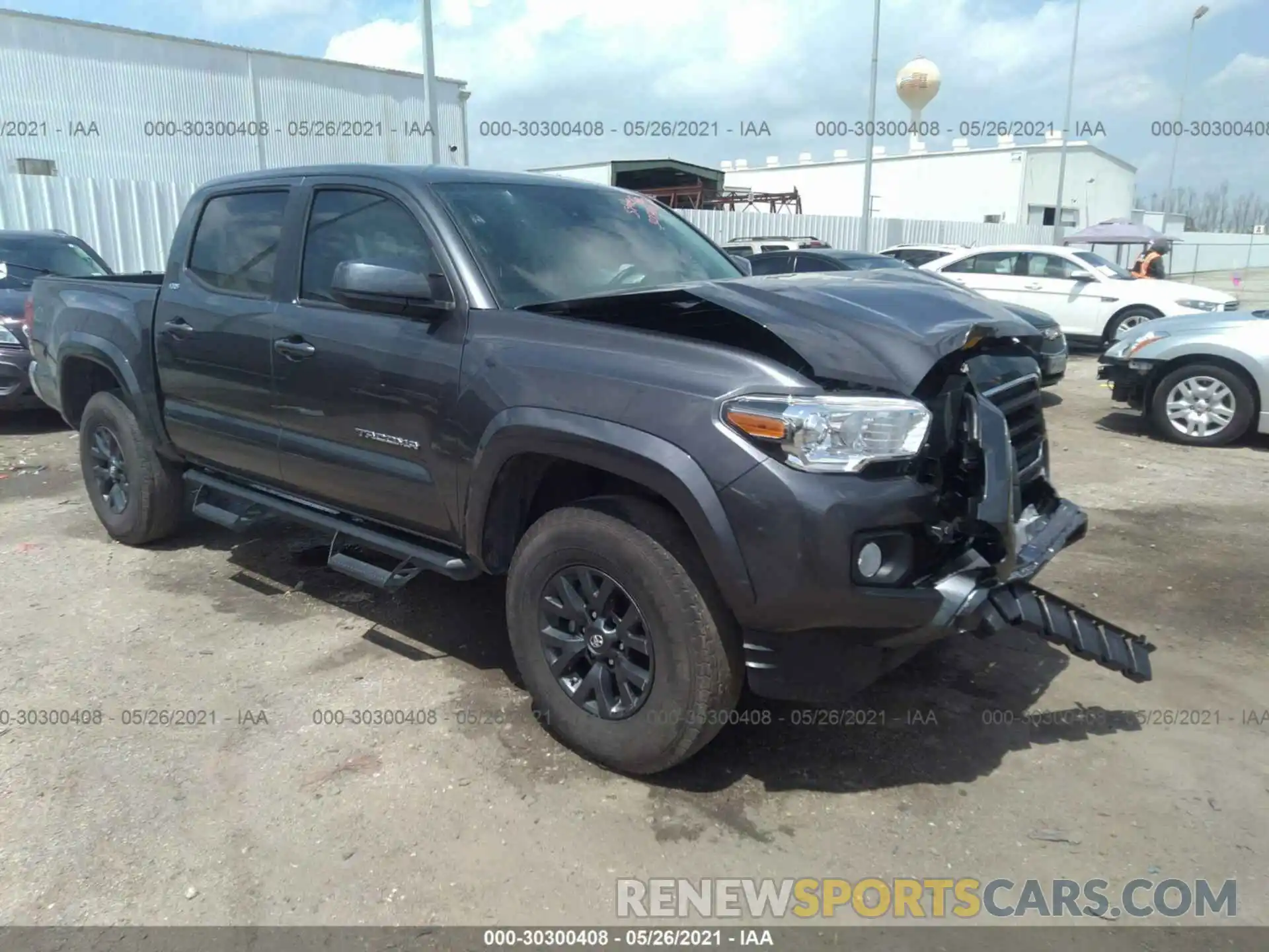 1 Photograph of a damaged car 5TFAX5GN1MX193920 TOYOTA TACOMA 2WD 2021