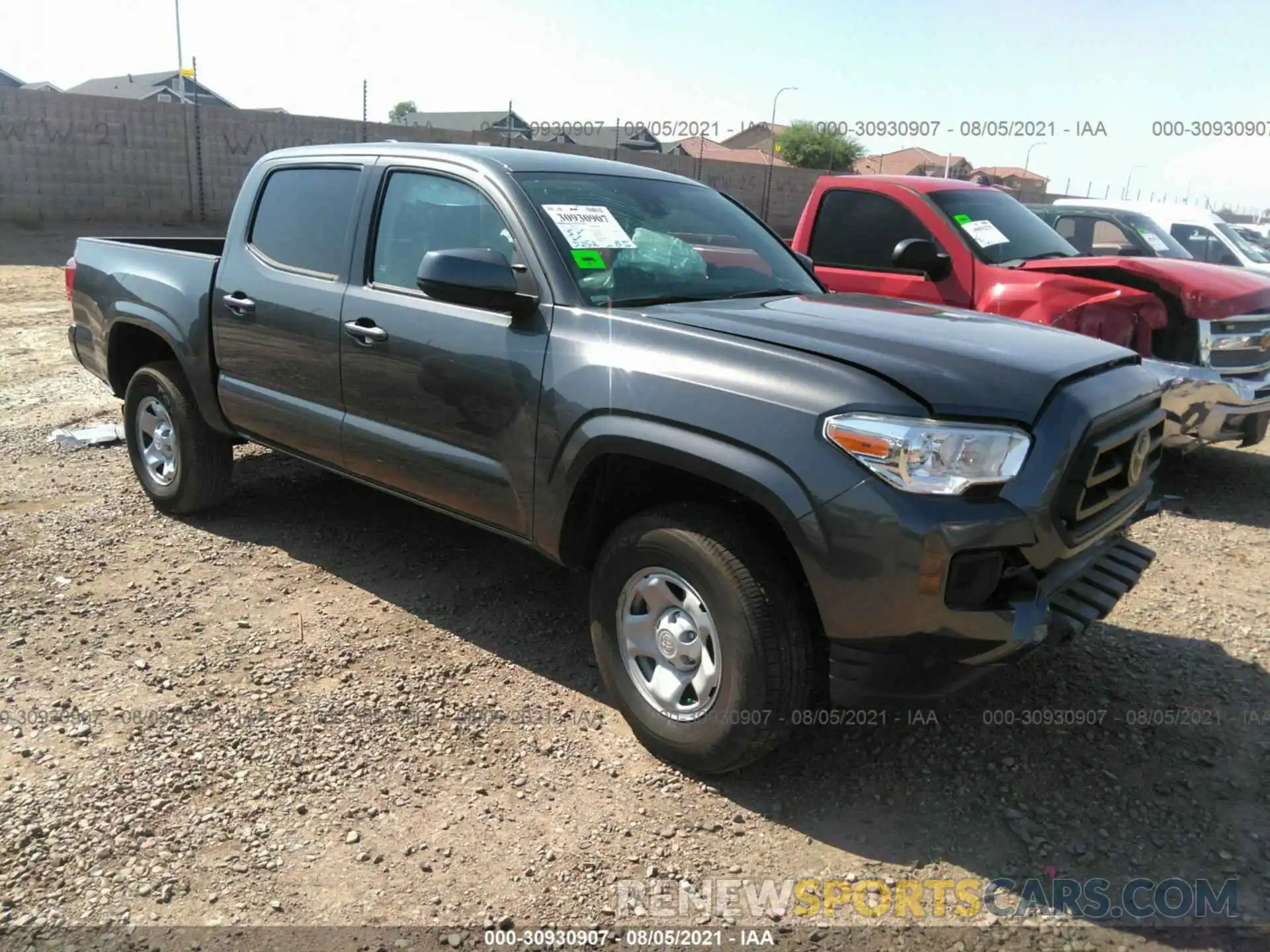 1 Photograph of a damaged car 5TFAX5GN1MX194713 TOYOTA TACOMA 2WD 2021