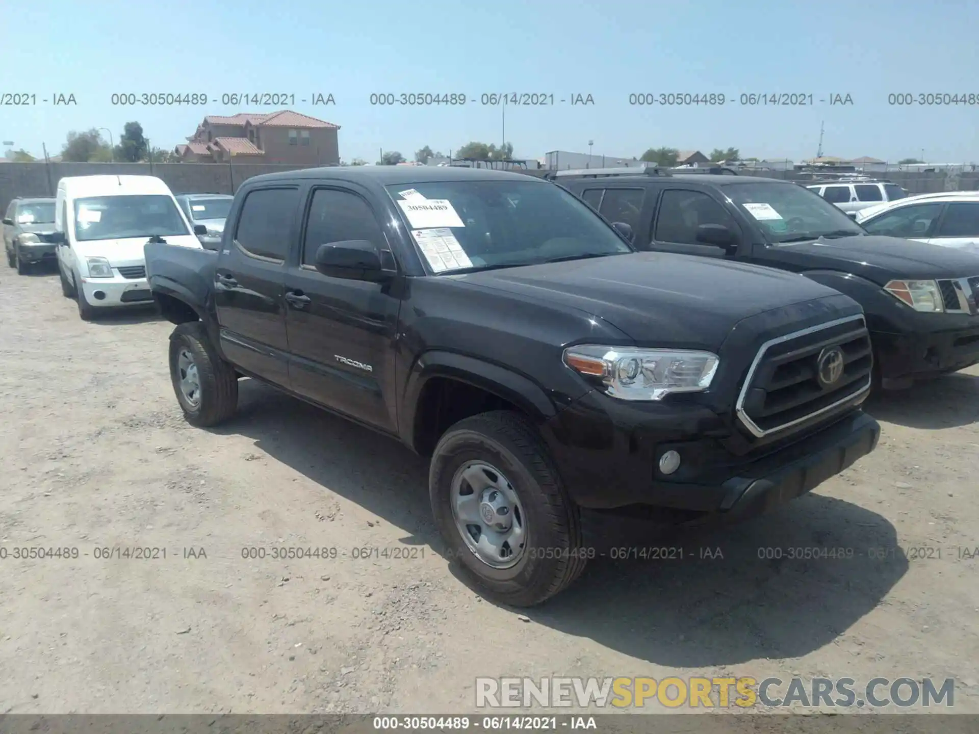 1 Photograph of a damaged car 5TFAX5GN2MX189844 TOYOTA TACOMA 2WD 2021