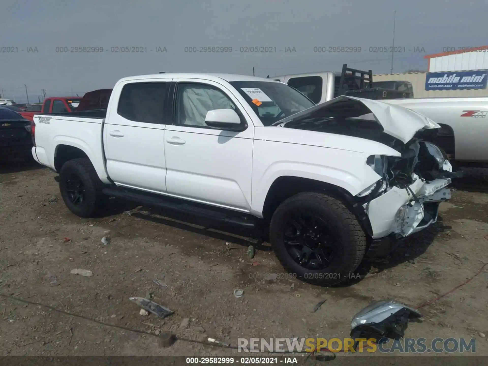 1 Photograph of a damaged car 5TFAX5GN2MX192209 TOYOTA TACOMA 2WD 2021