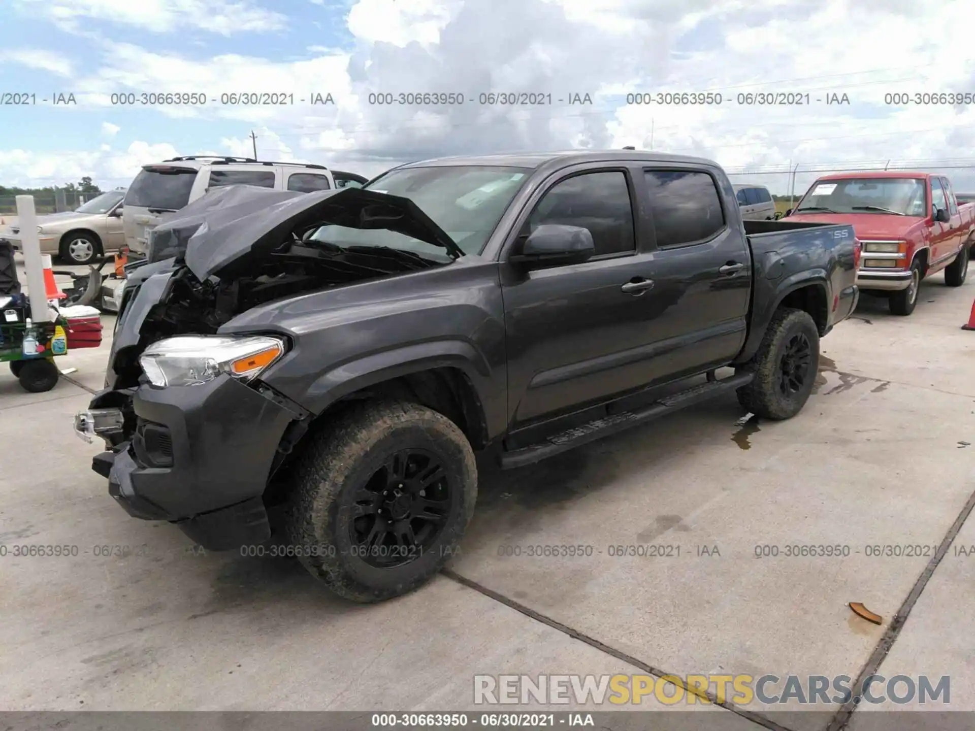 2 Photograph of a damaged car 5TFAX5GN2MX192405 TOYOTA TACOMA 2WD 2021