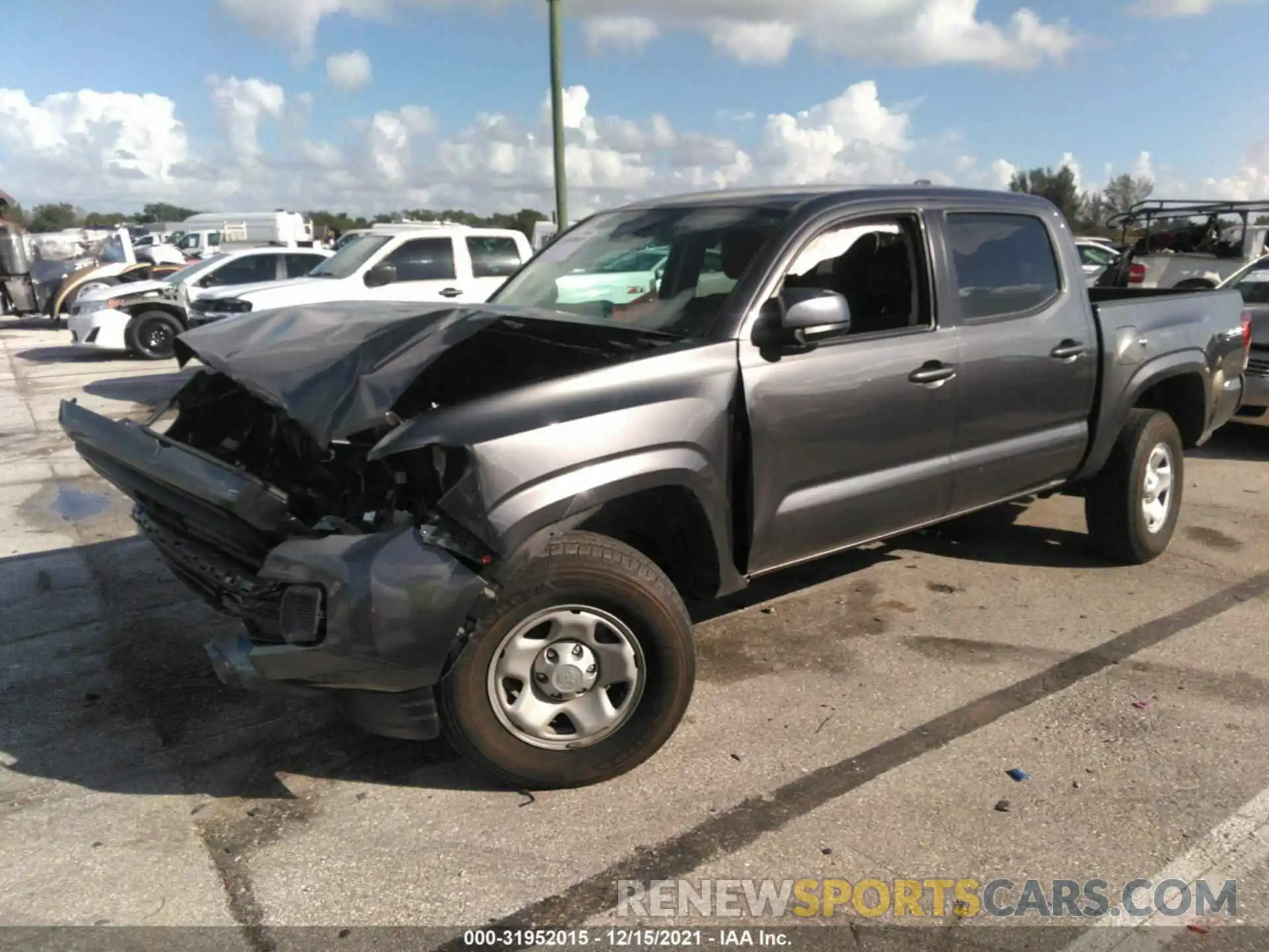 2 Photograph of a damaged car 5TFAX5GN2MX194333 TOYOTA TACOMA 2WD 2021