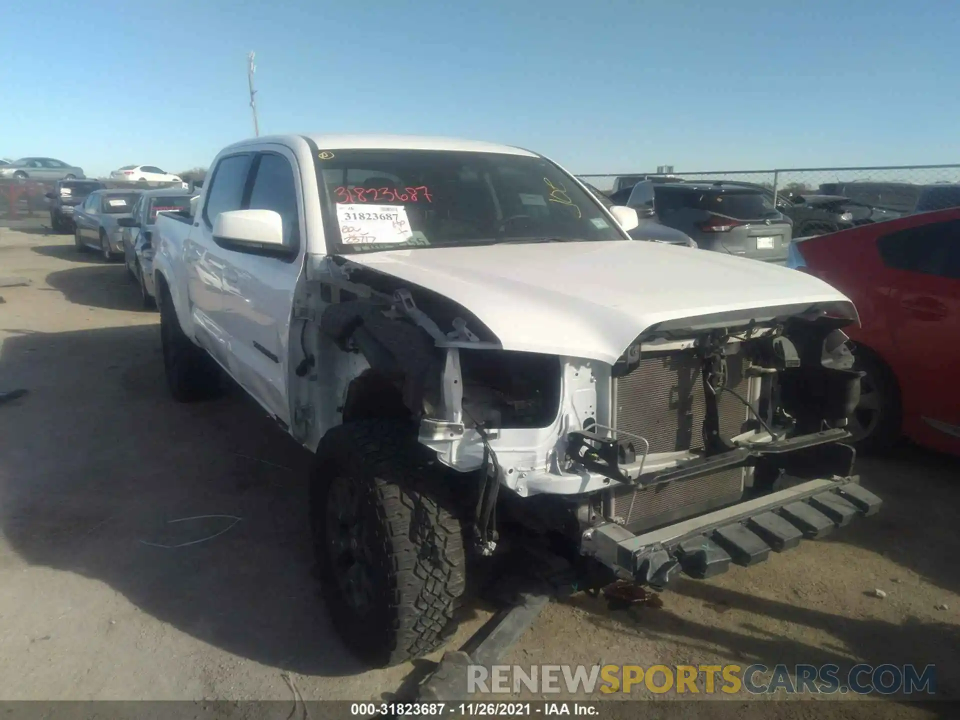 1 Photograph of a damaged car 5TFAX5GN3MX190887 TOYOTA TACOMA 2WD 2021