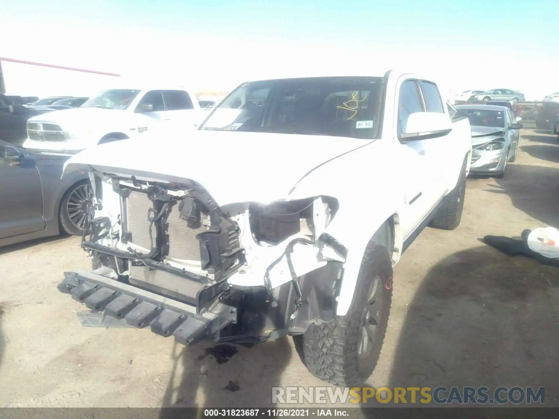 2 Photograph of a damaged car 5TFAX5GN3MX190887 TOYOTA TACOMA 2WD 2021