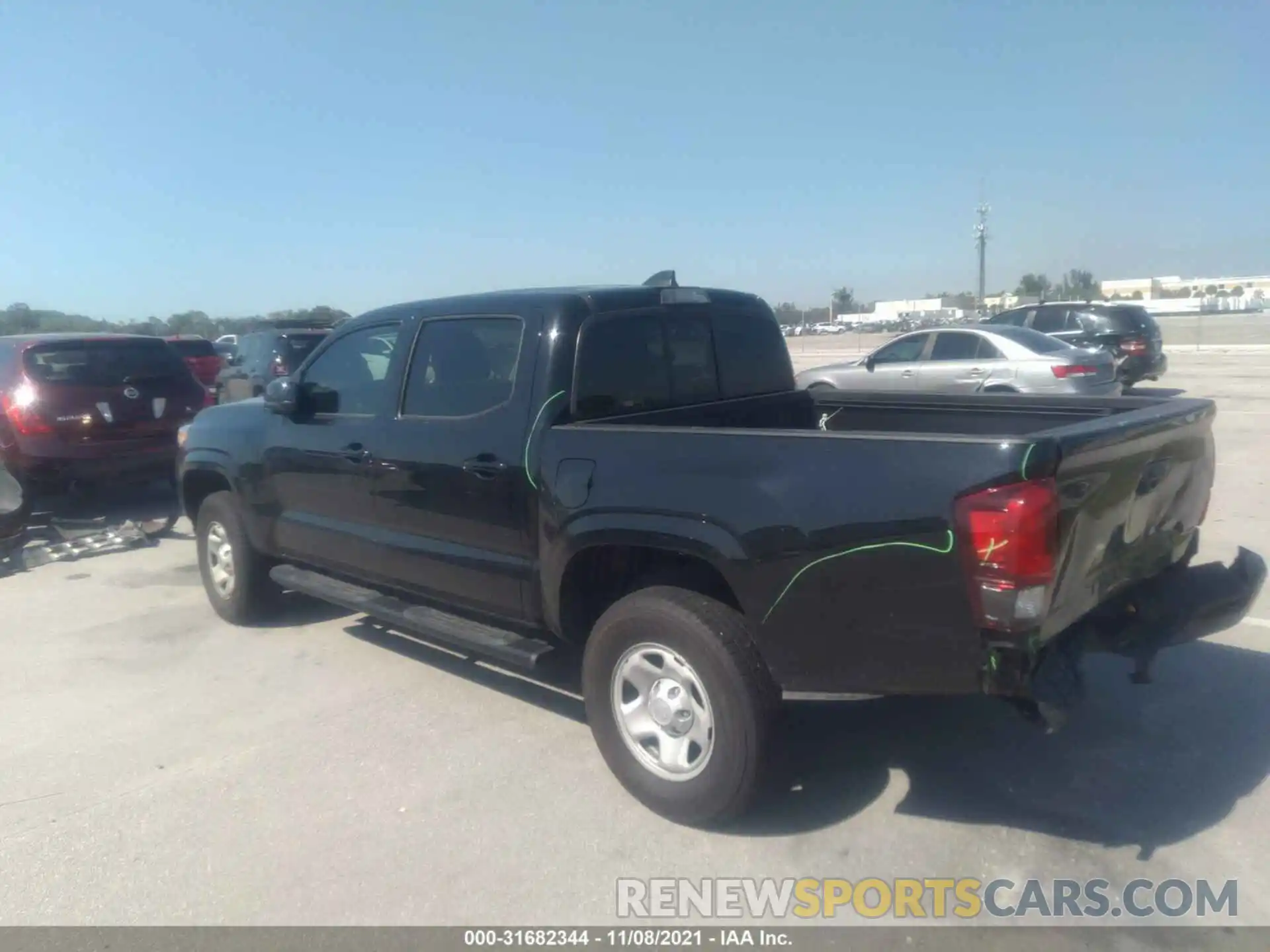 3 Photograph of a damaged car 5TFAX5GN5MX193936 TOYOTA TACOMA 2WD 2021