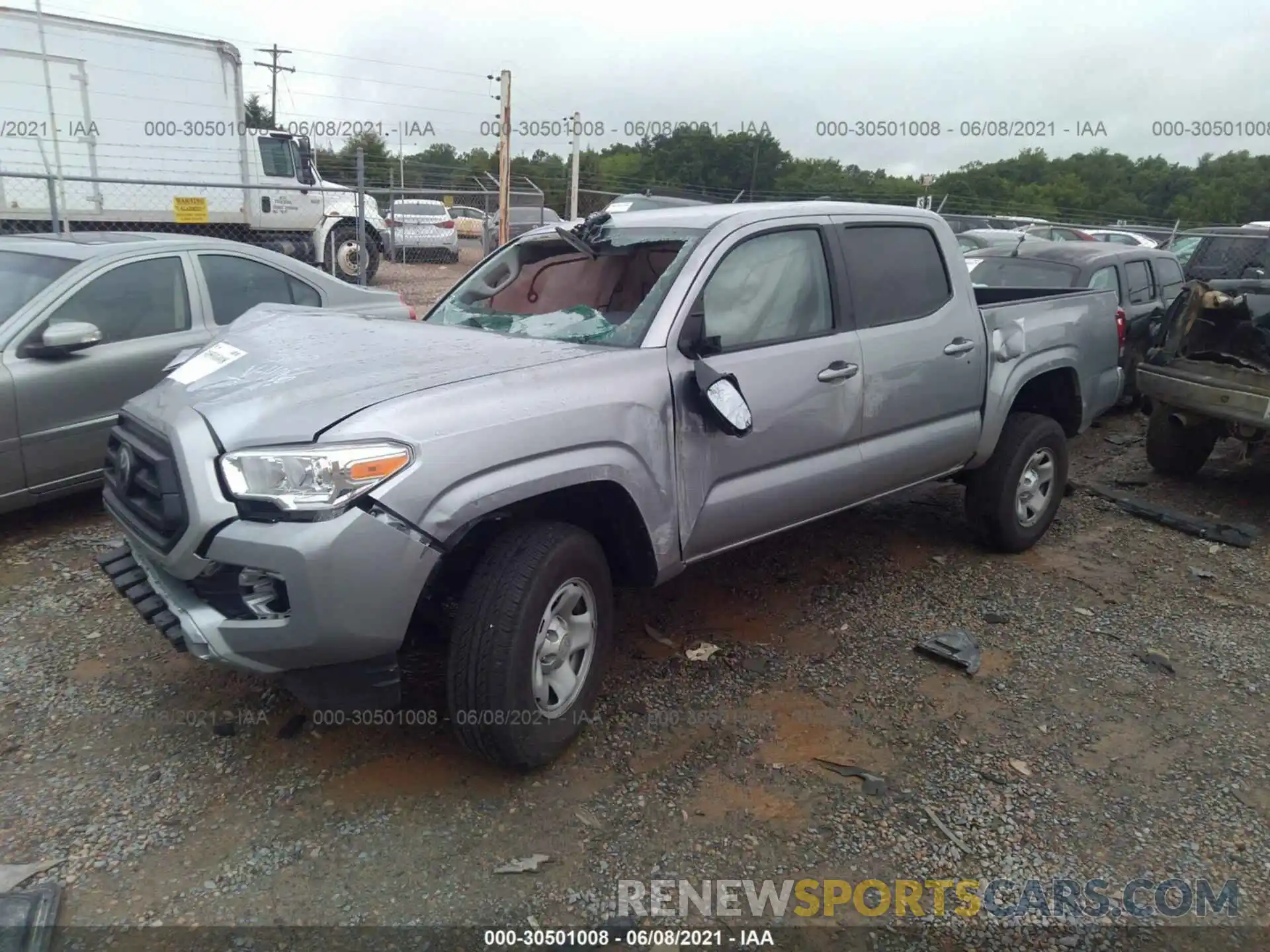 2 Photograph of a damaged car 5TFAX5GN5MX194066 TOYOTA TACOMA 2WD 2021