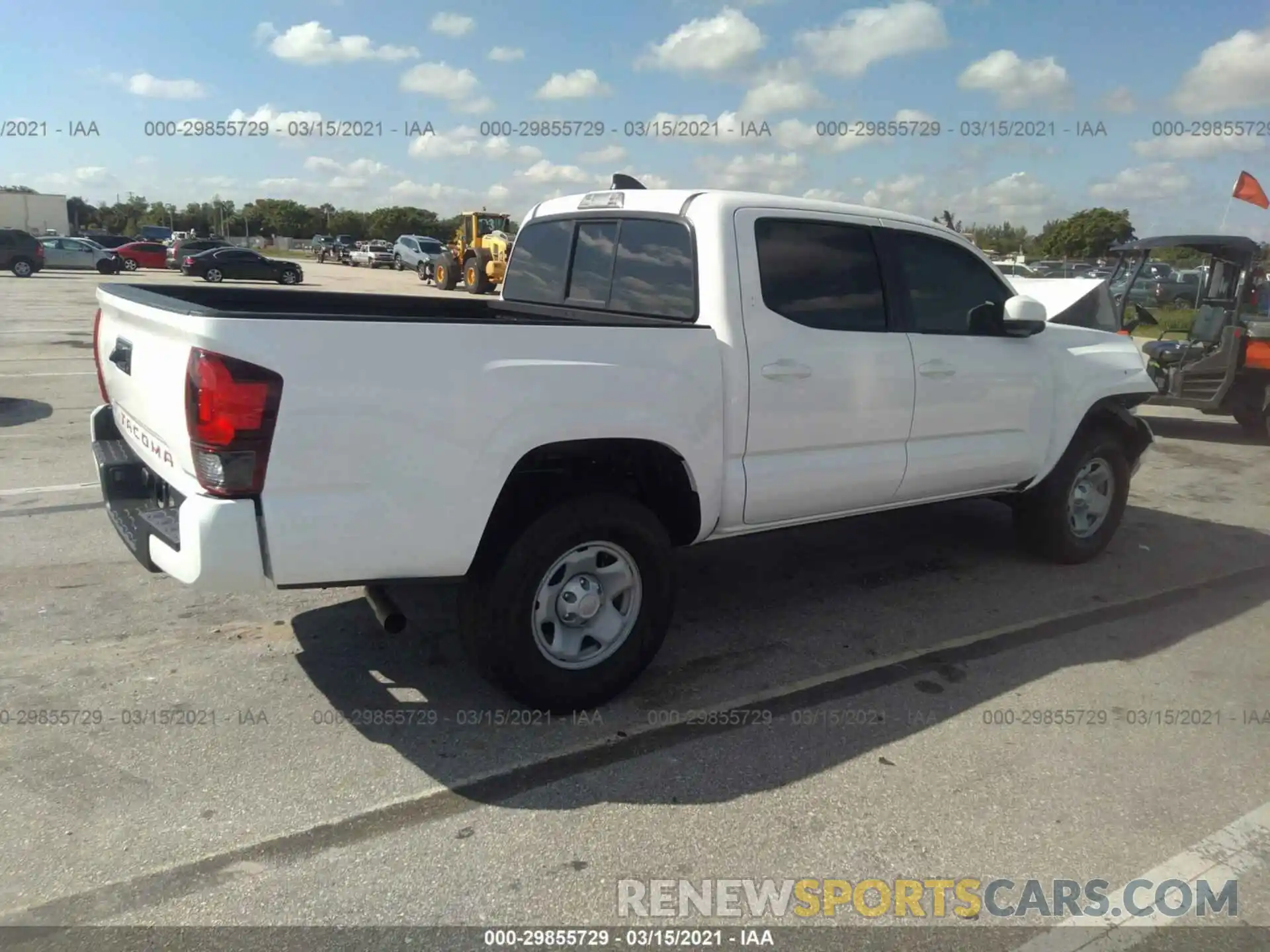 4 Photograph of a damaged car 5TFAX5GN7MX194554 TOYOTA TACOMA 2WD 2021