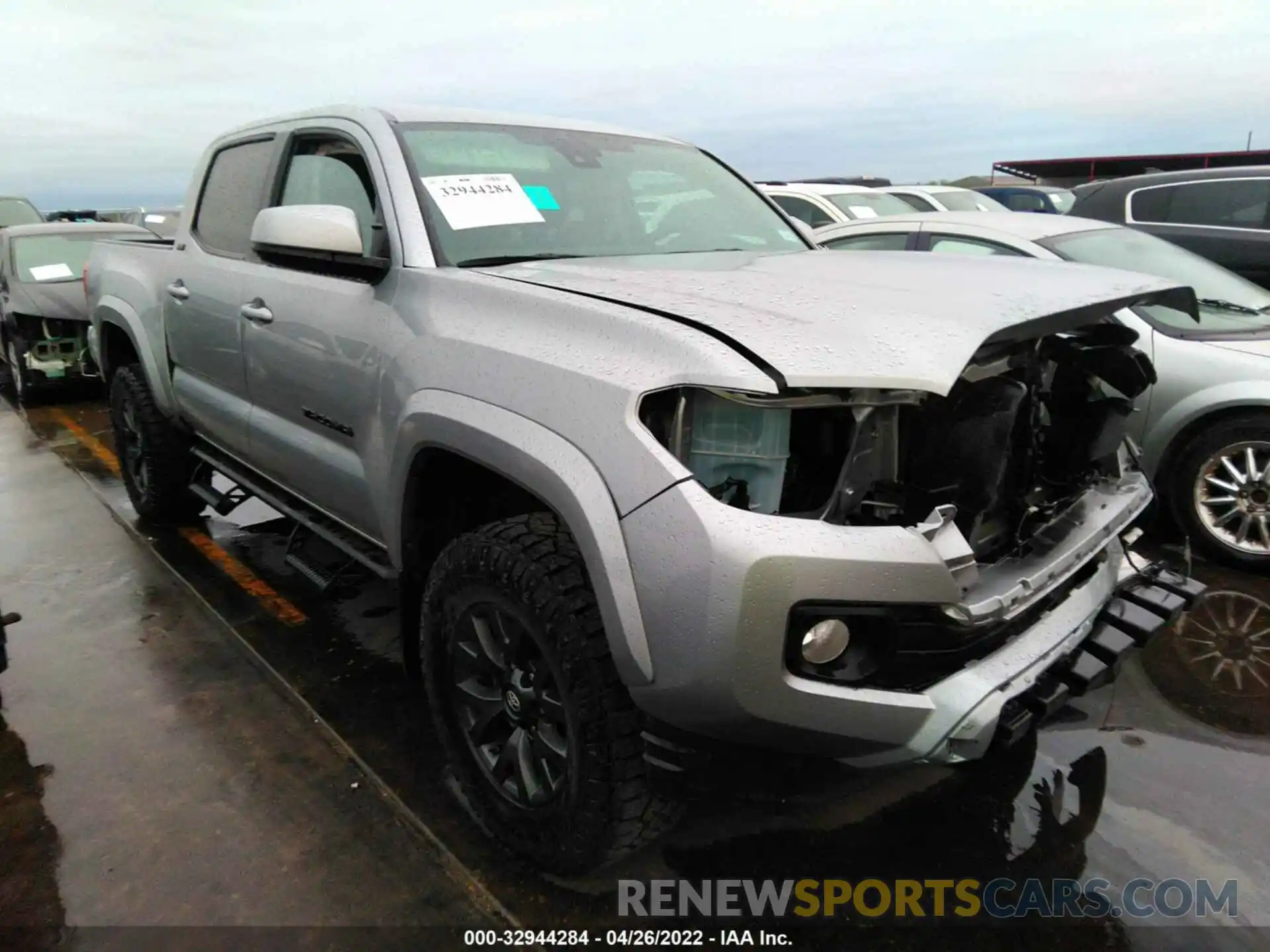 1 Photograph of a damaged car 5TFAX5GN8MX191453 TOYOTA TACOMA 2WD 2021