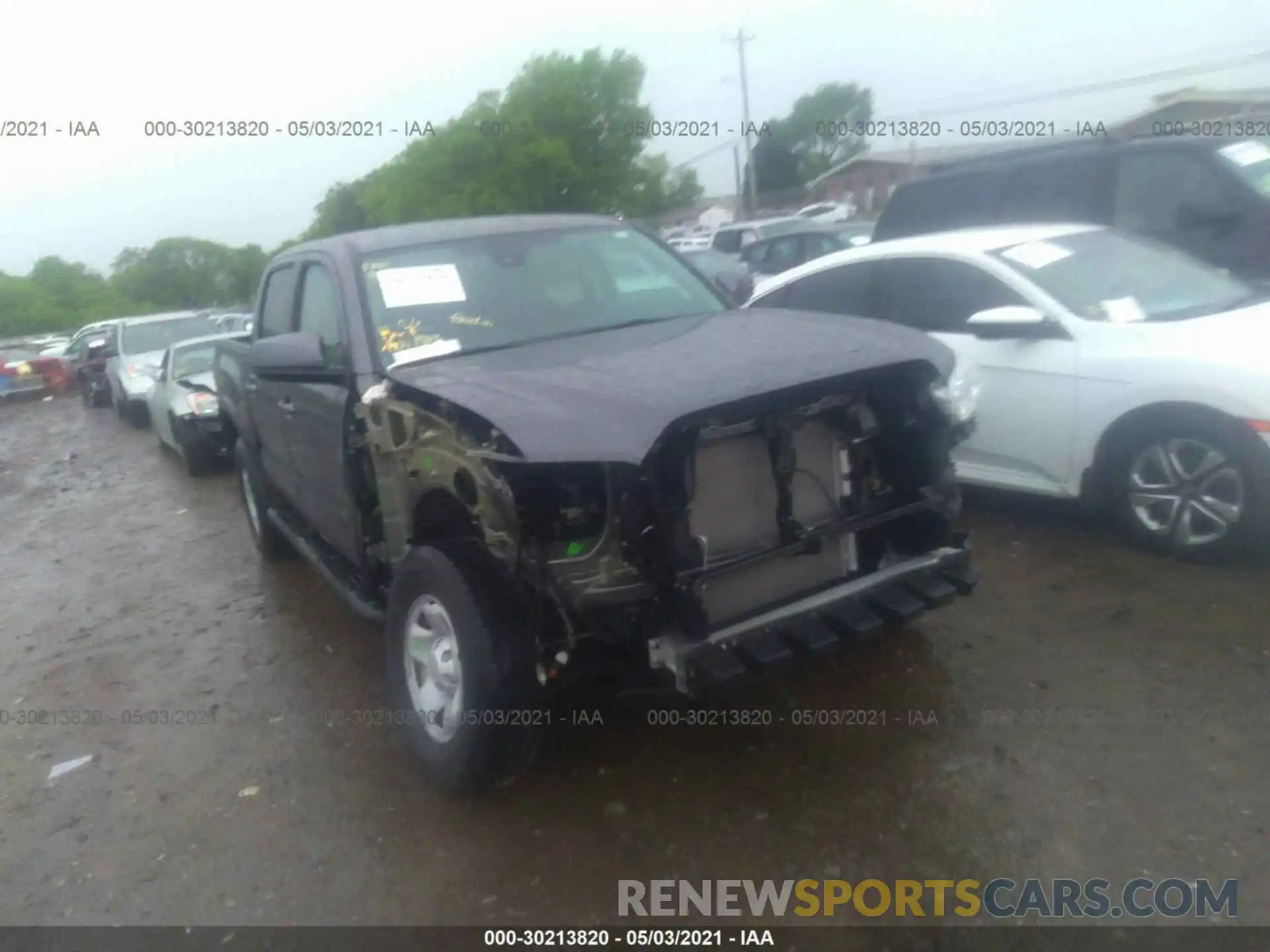 1 Photograph of a damaged car 5TFAX5GN8MX193722 TOYOTA TACOMA 2WD 2021