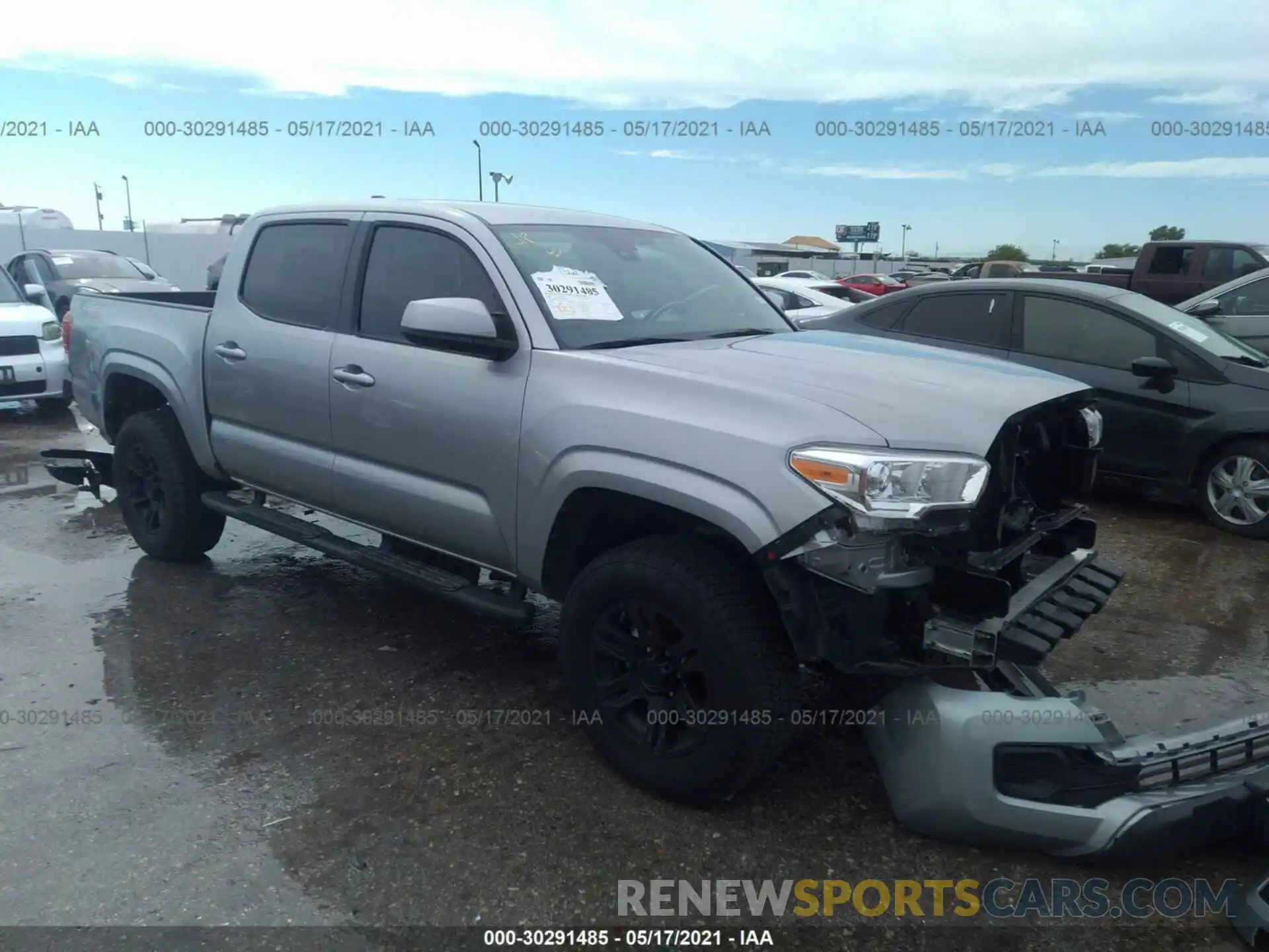 1 Photograph of a damaged car 5TFAX5GN9MX189081 TOYOTA TACOMA 2WD 2021