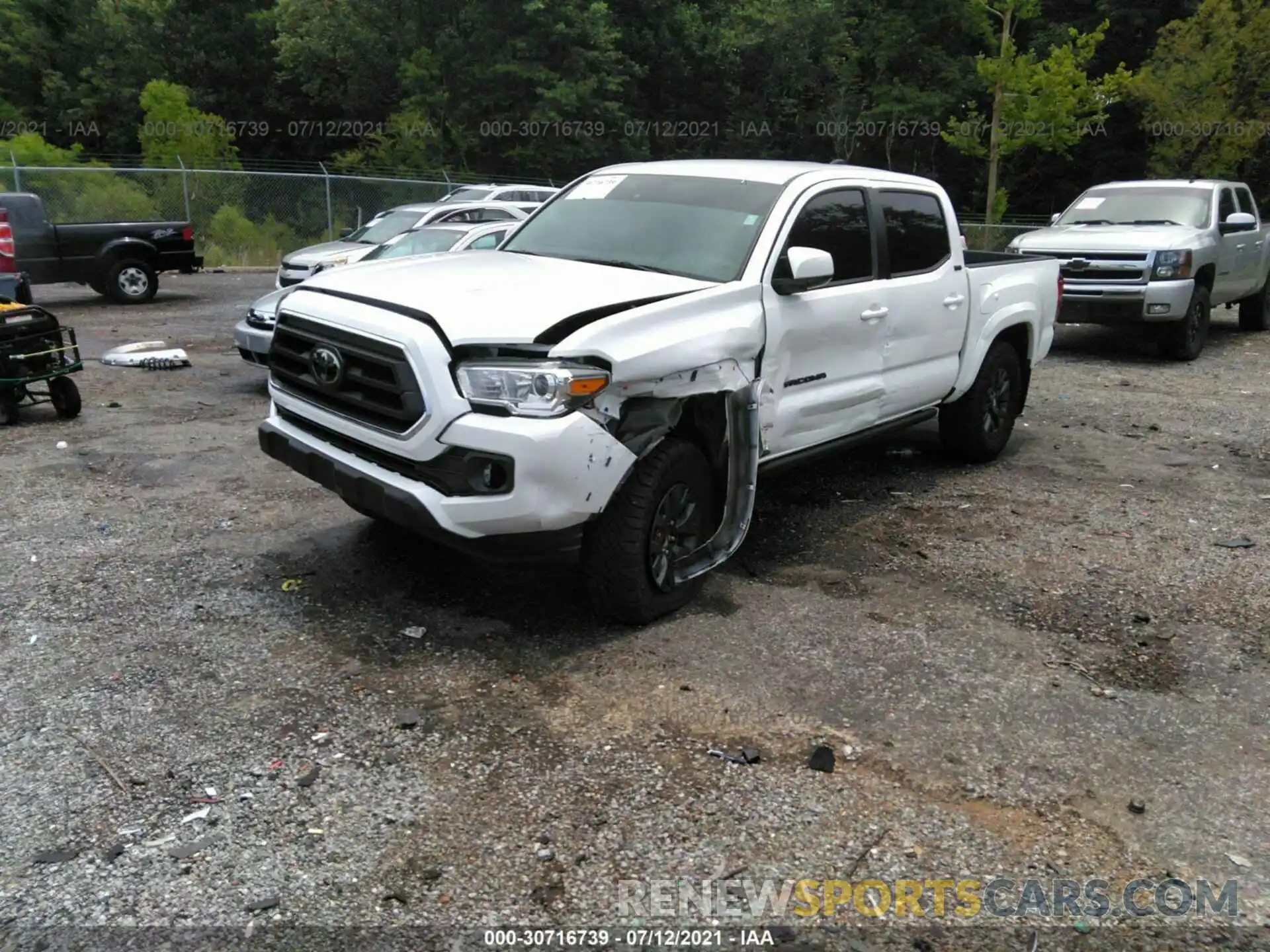 2 Photograph of a damaged car 5TFAX5GN9MX189114 TOYOTA TACOMA 2WD 2021