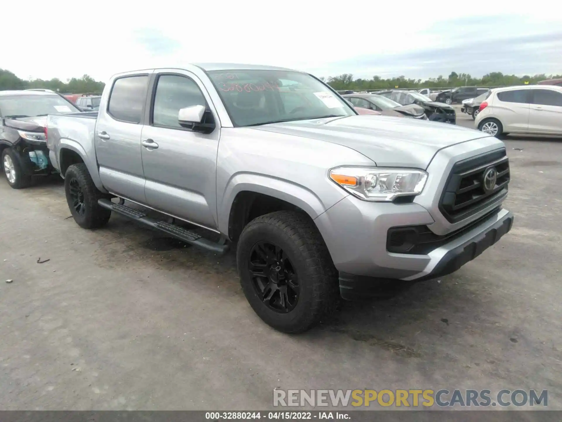 1 Photograph of a damaged car 5TFAX5GNXMX190434 TOYOTA TACOMA 2WD 2021